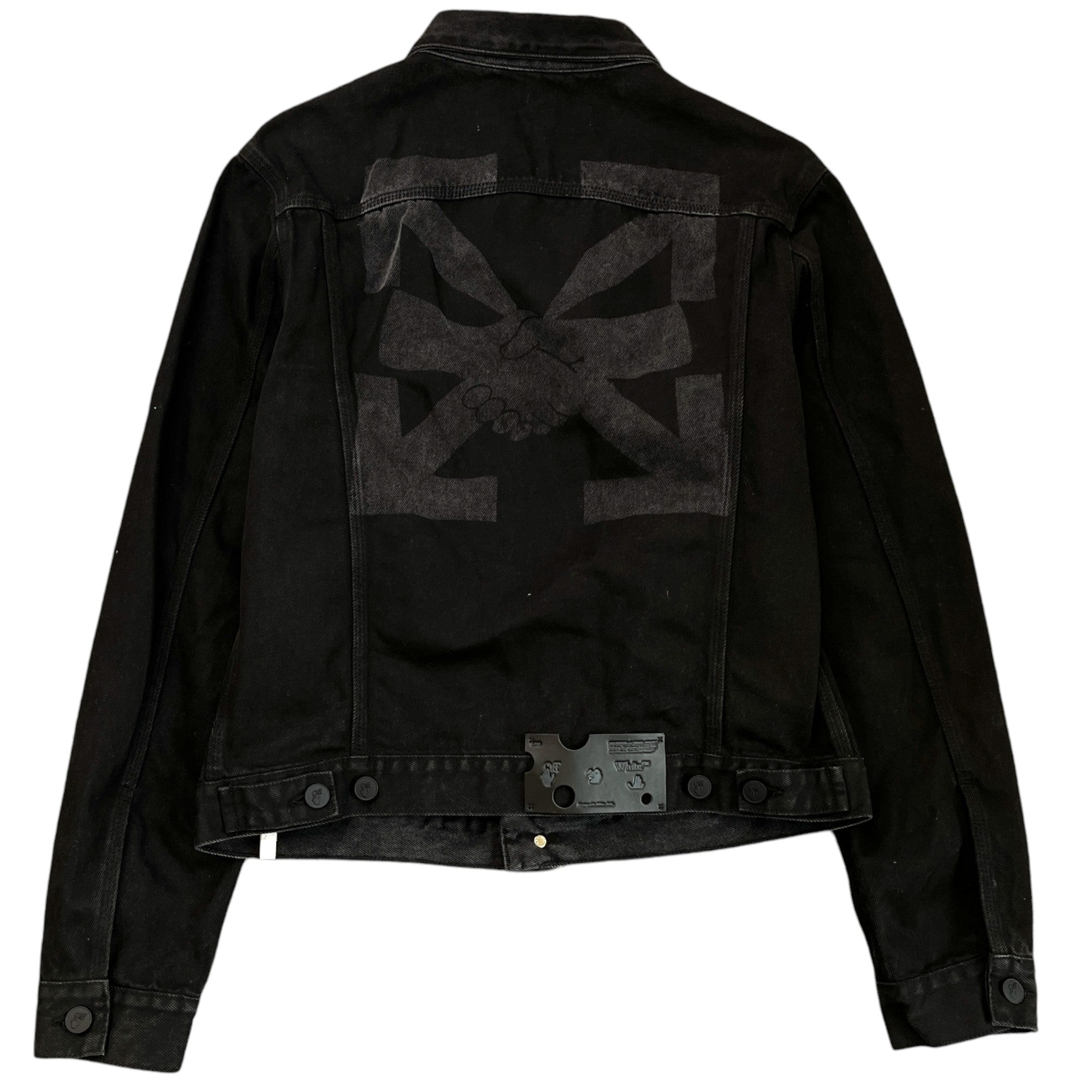 Men's Arrow Logo Print Jacket Black Size M