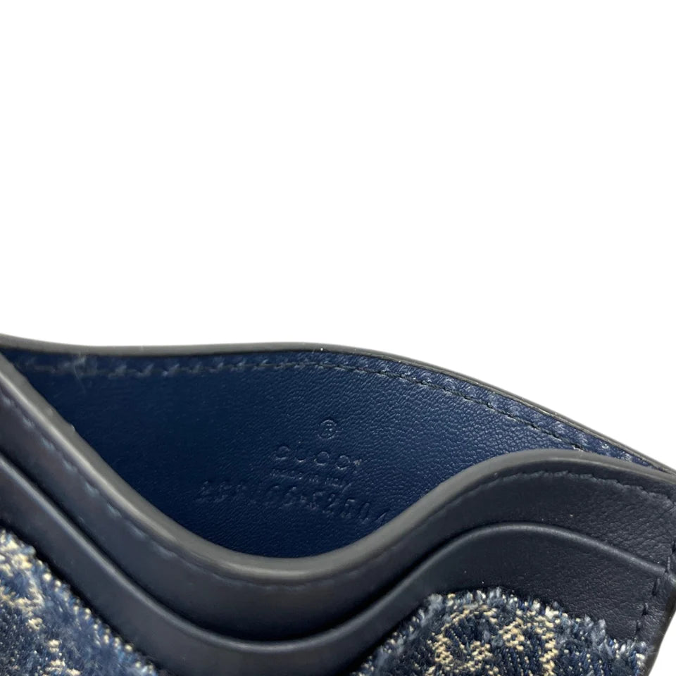 Men's Gg Supreme Card Holder Black