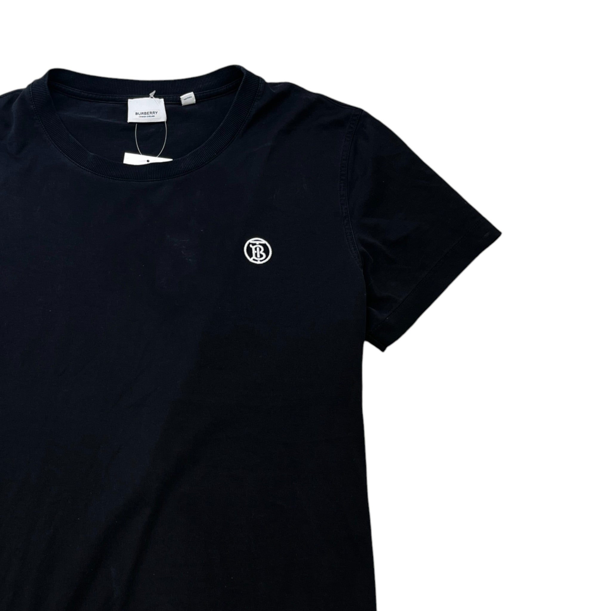 Men's Embroidered Logo T-Shirt Black Size L