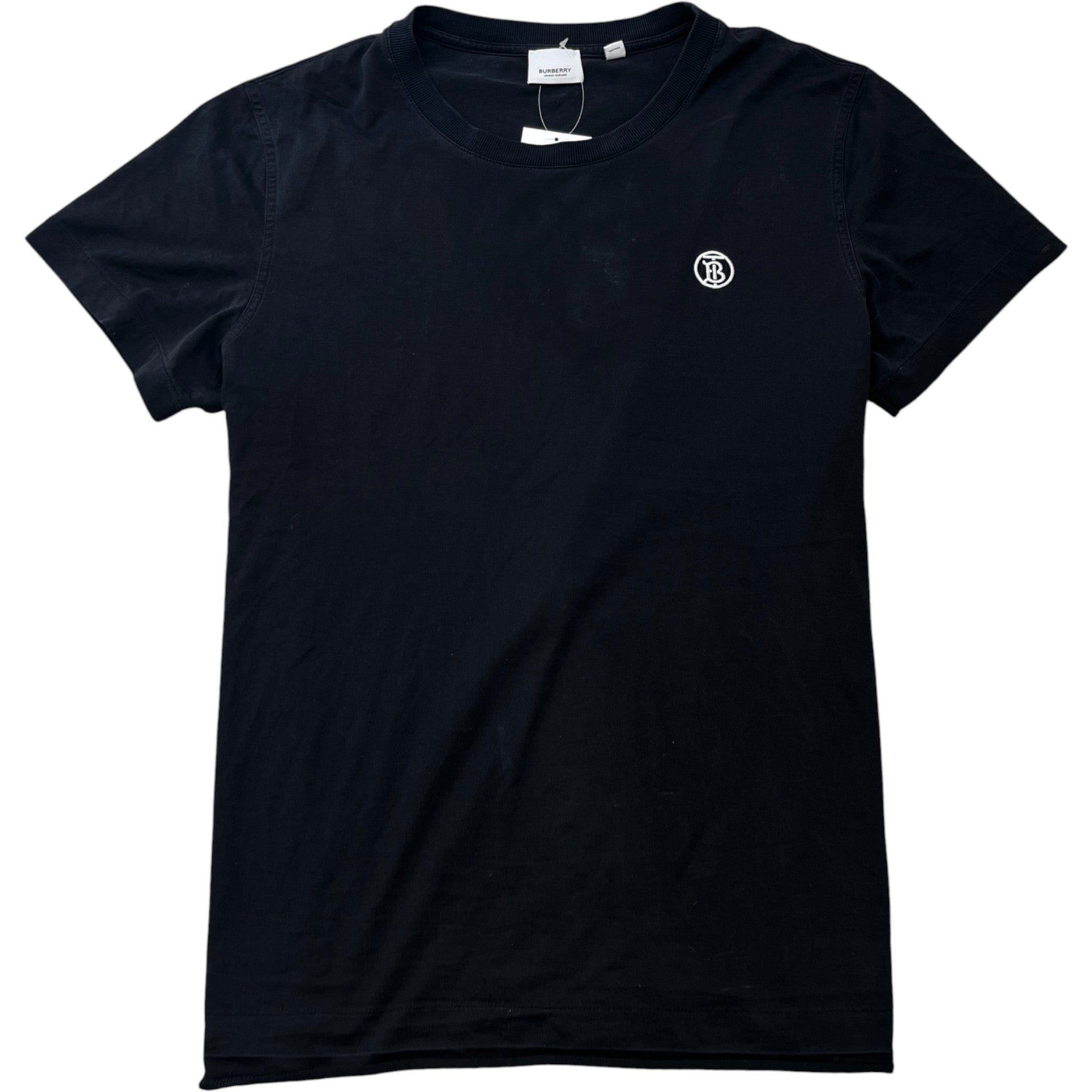 Men's Embroidered Logo T-Shirt Black Size L