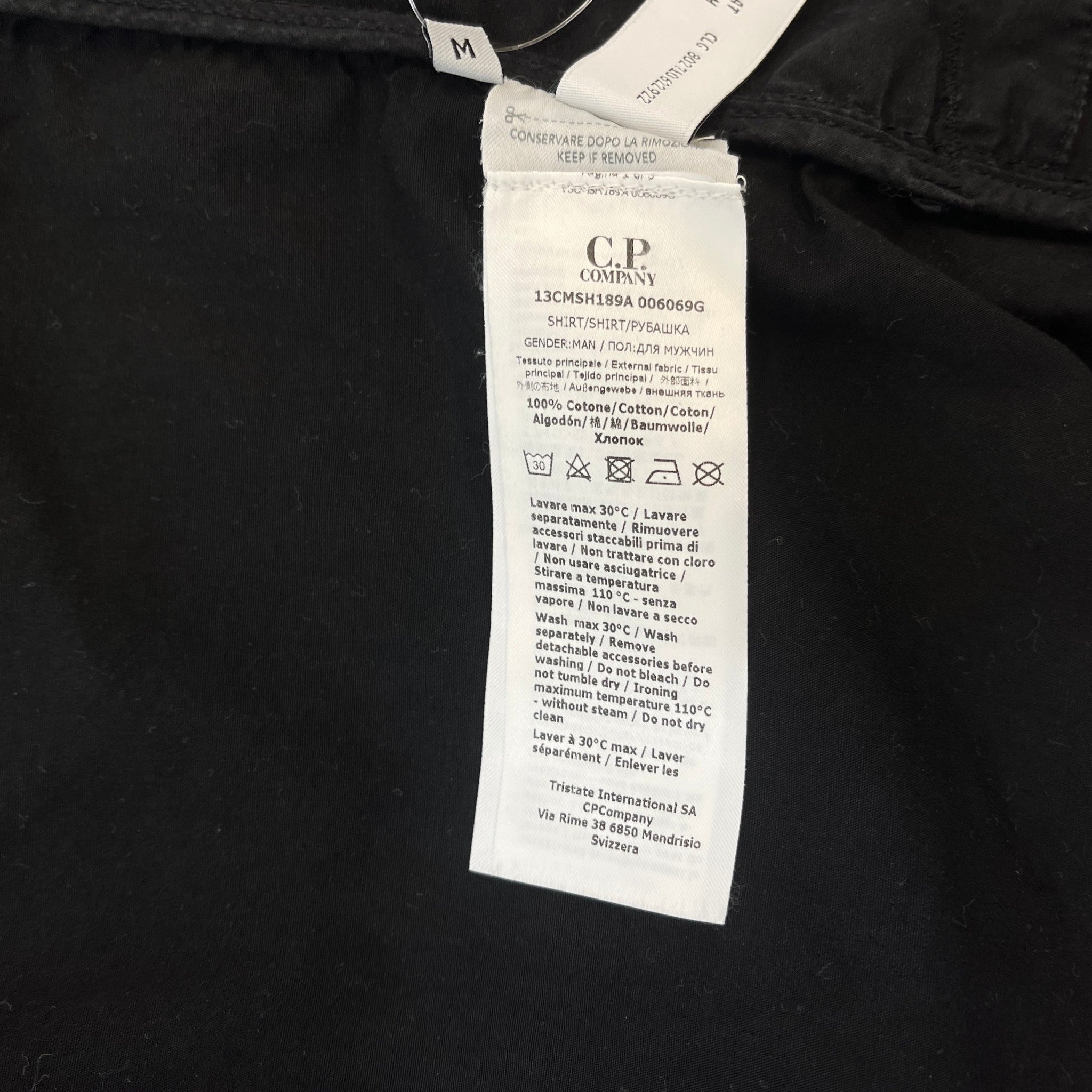 Men's Lens OverShirt Black Size M