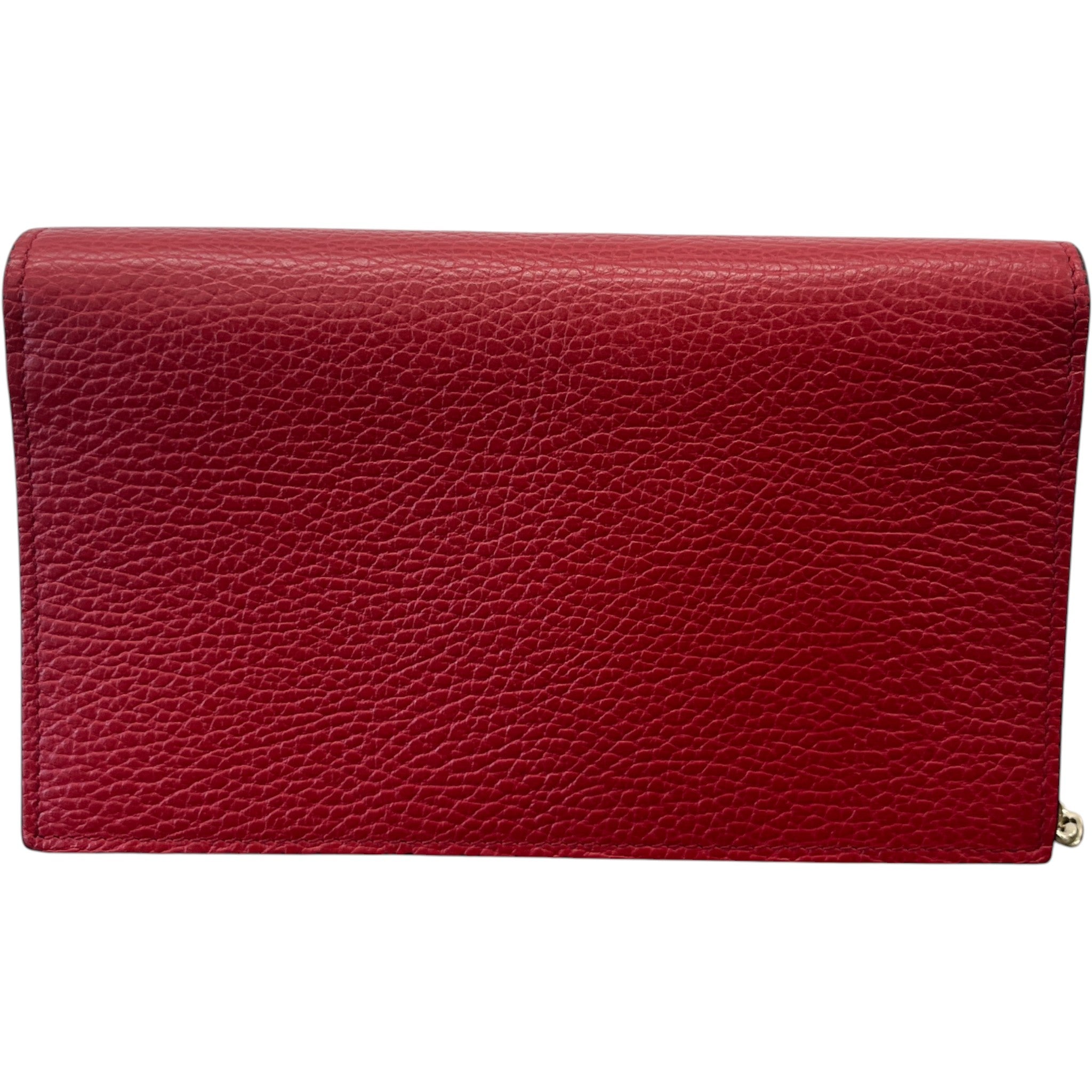 Women's Interlocking G Wallet On Chain Bag Red