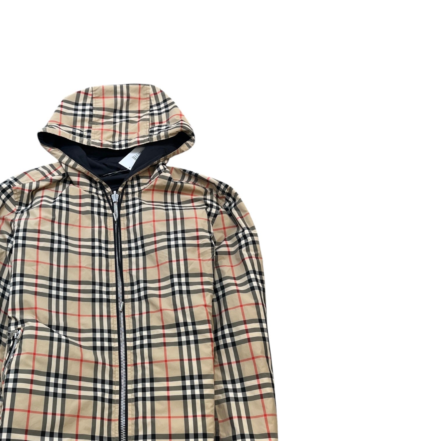Men's Reversible Nova Check Jacket Black Size S
