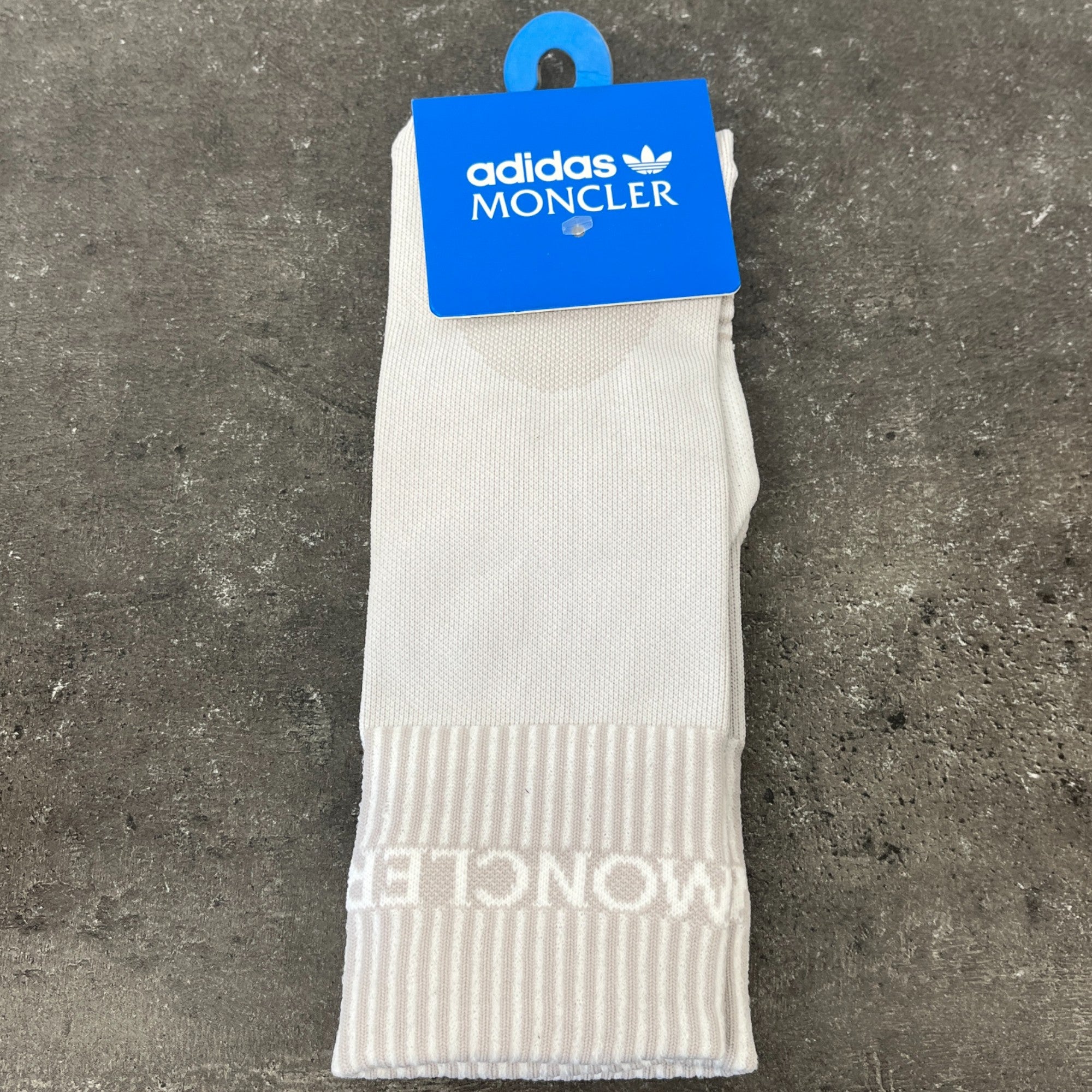 Men's Logo Print Socks Grey Size M