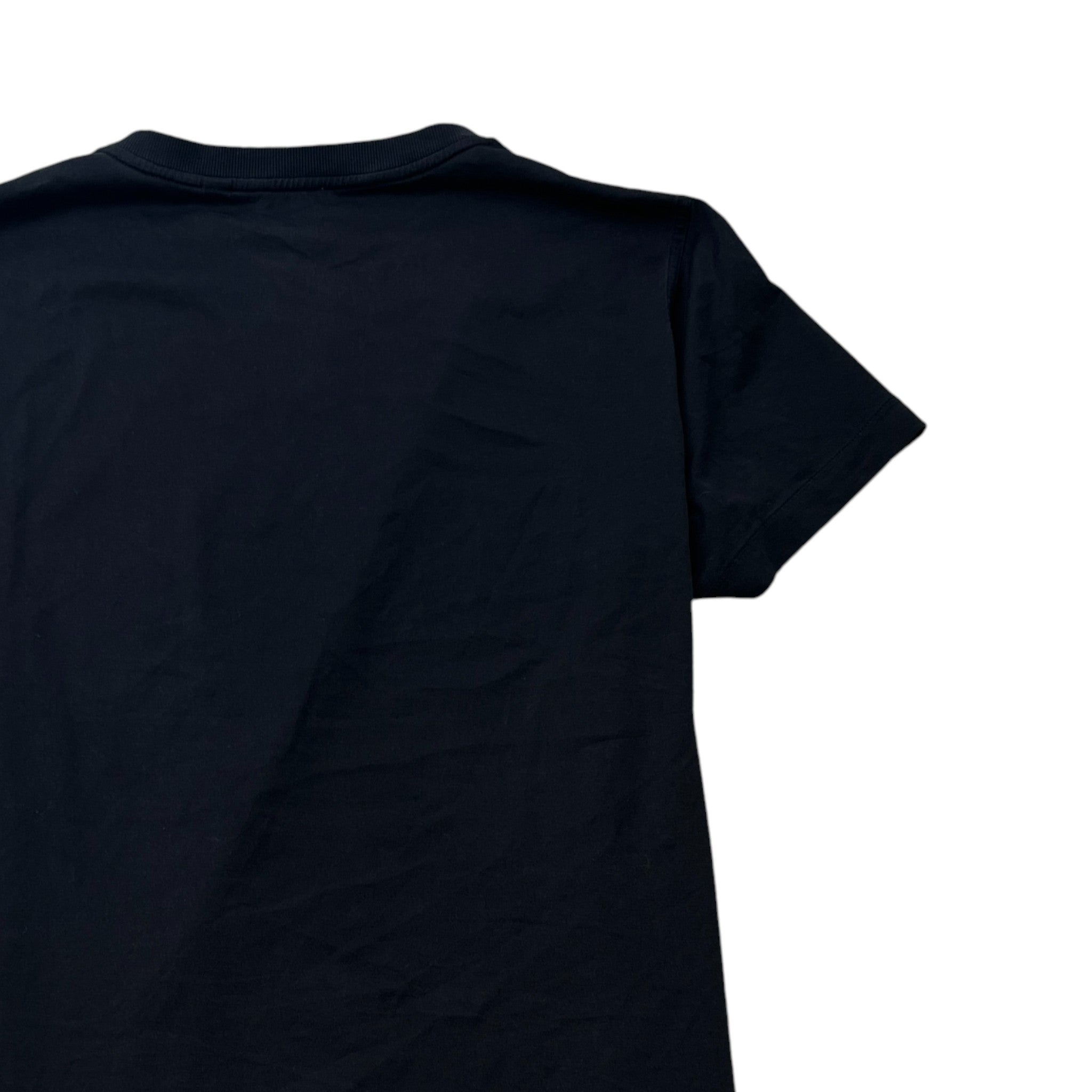 Men's Embroidered Logo T-Shirt Black Size L