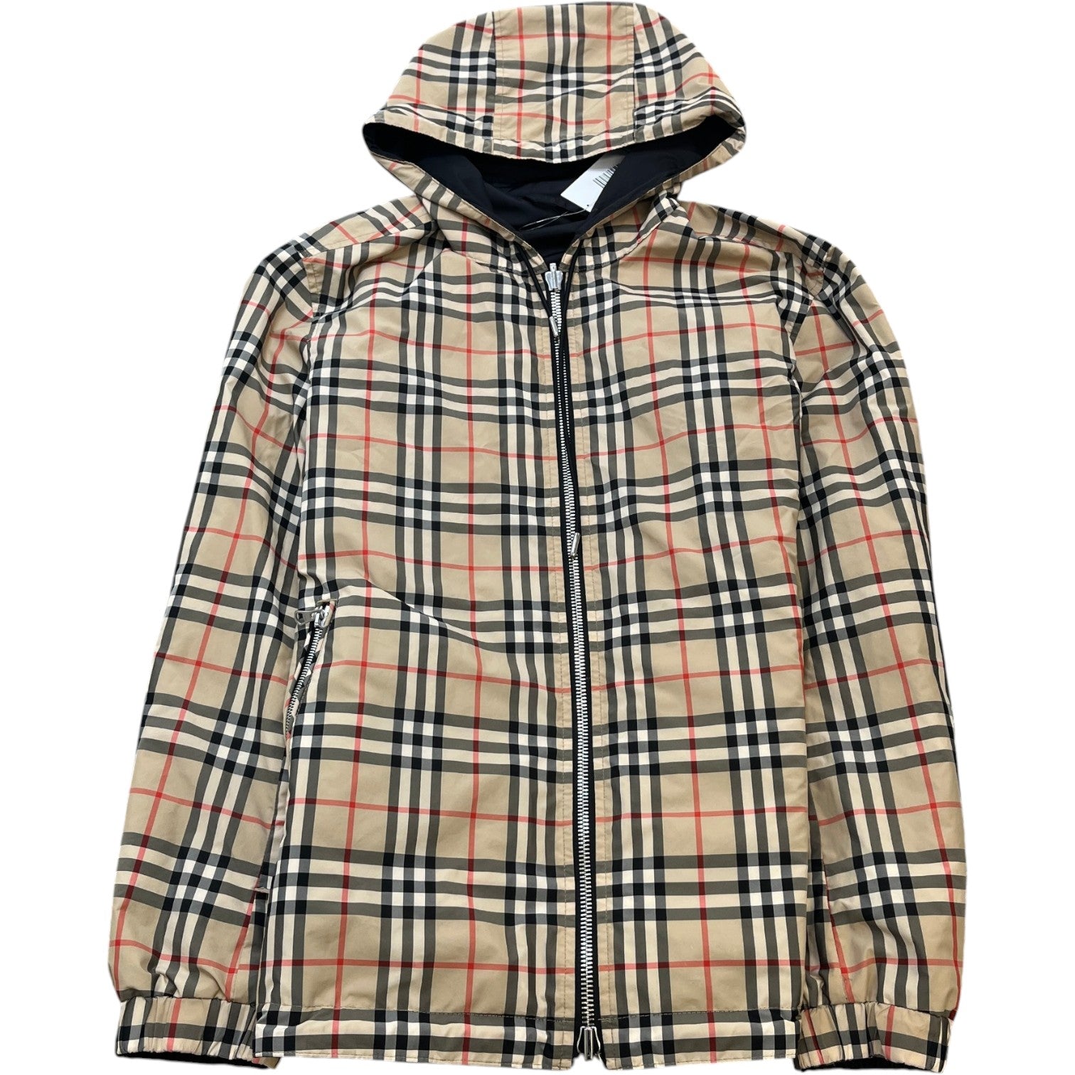 Men's Reversible Nova Check Jacket Black Size S