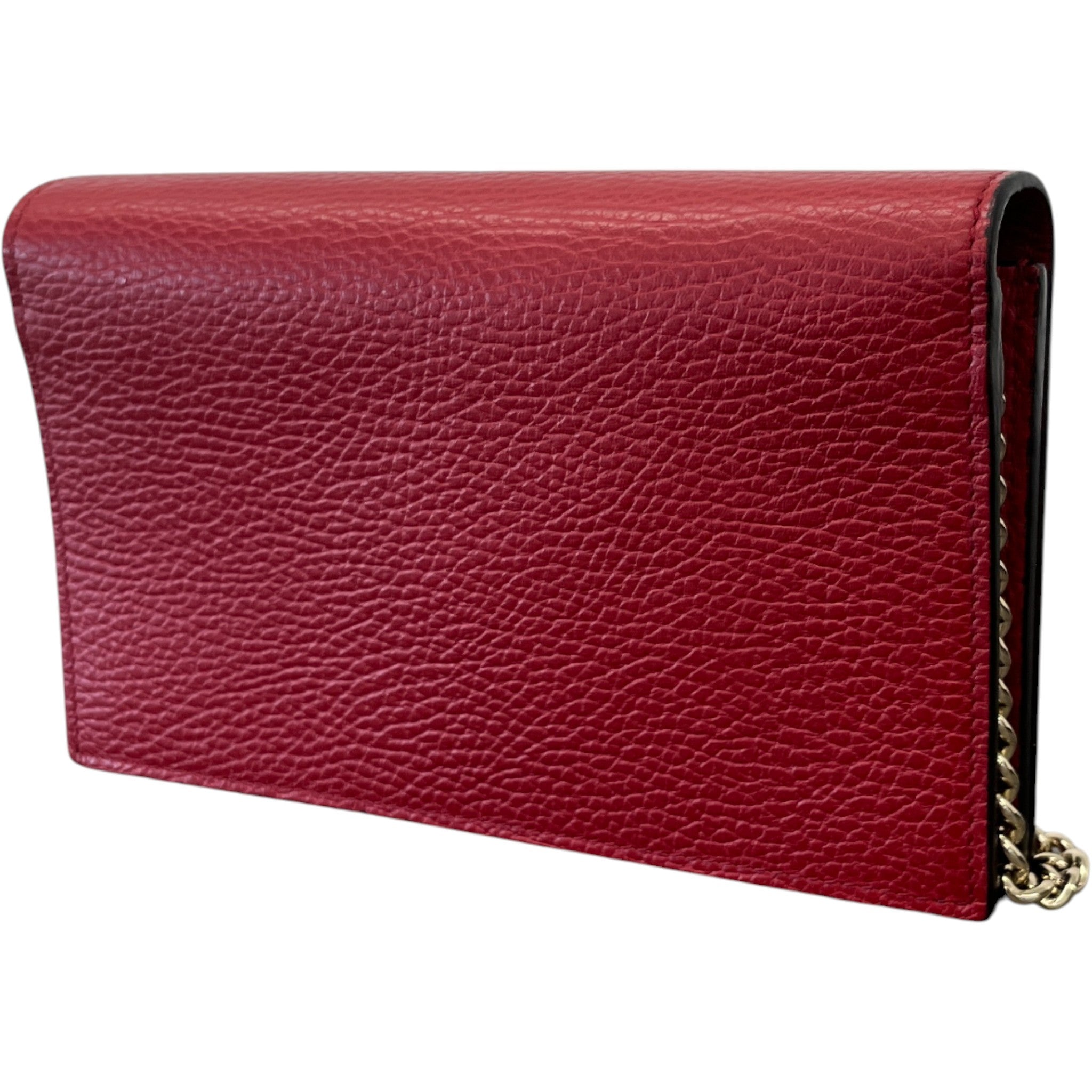 Women's Interlocking G Wallet On Chain Bag Red