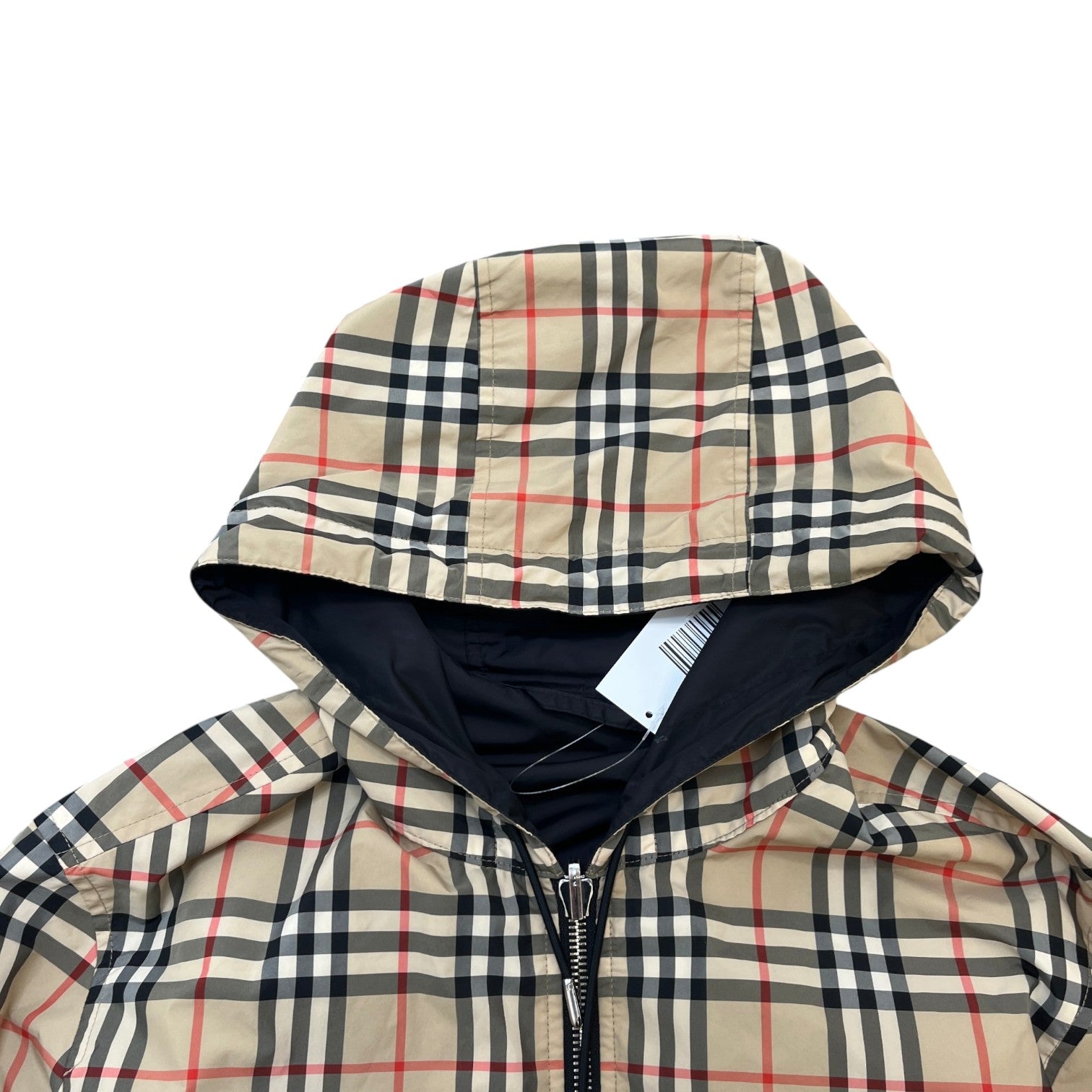 Men's Reversible Nova Check Jacket Black Size S