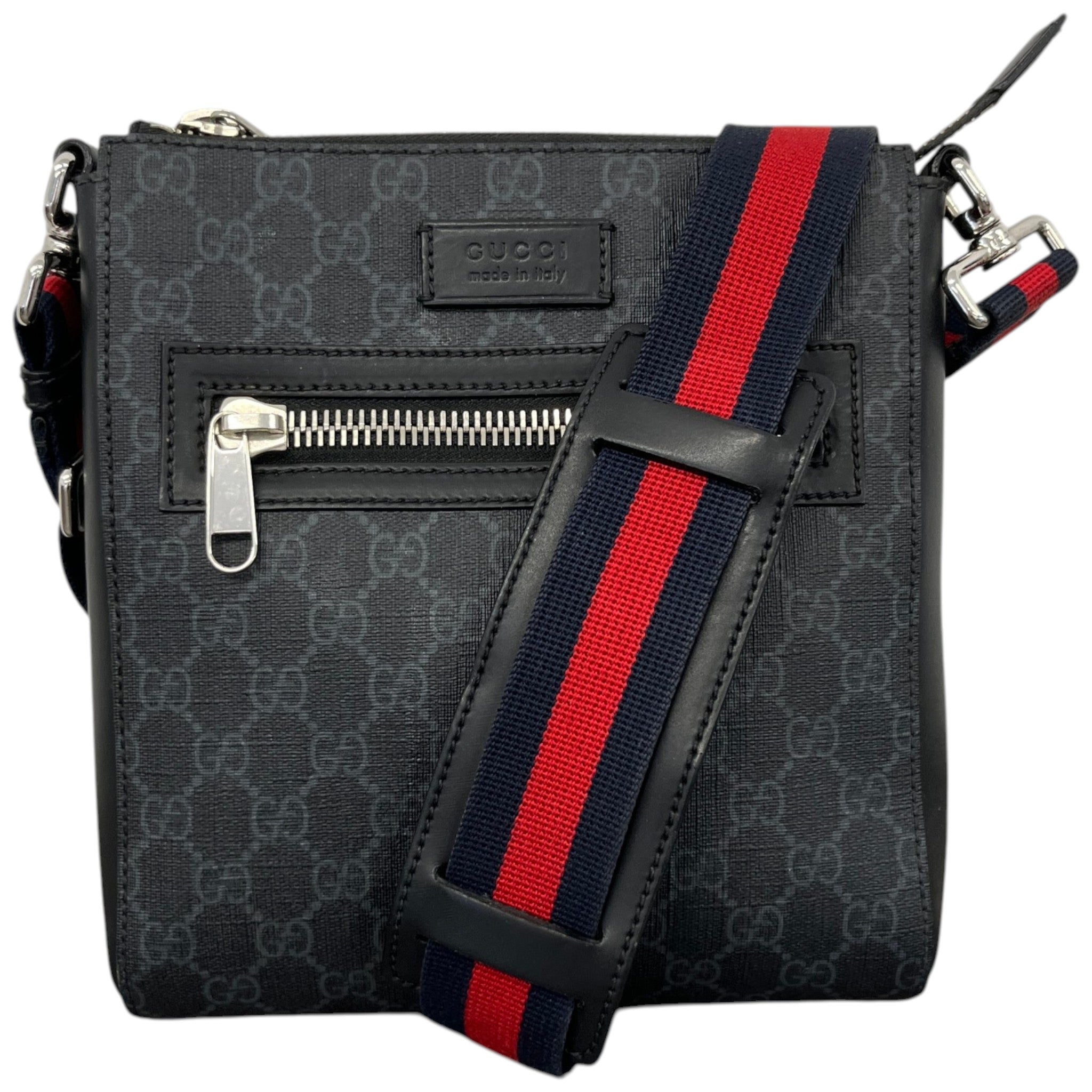 Men's Small Gg Supreme Messenger Bag Black