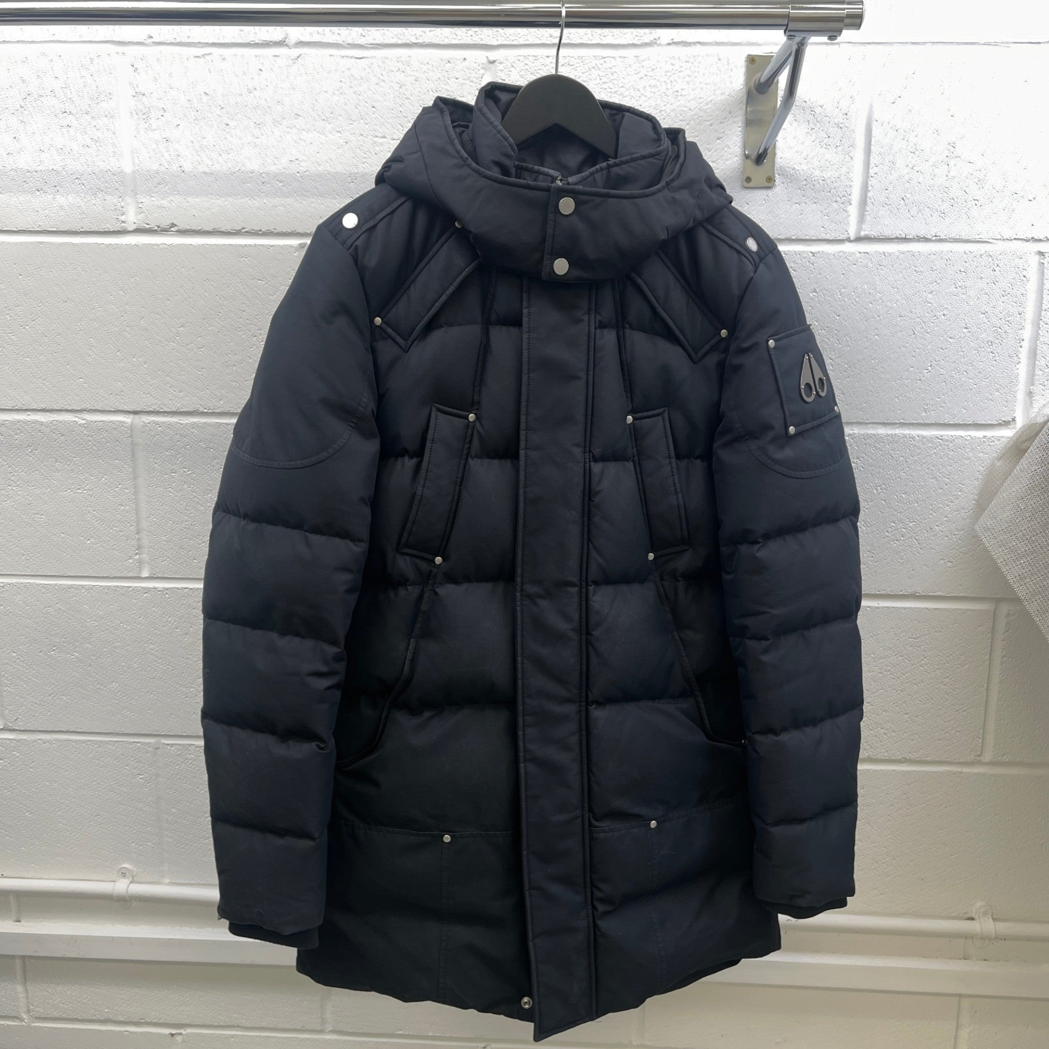 Men's Ulrecht Quilted Down Jacket Black Size M