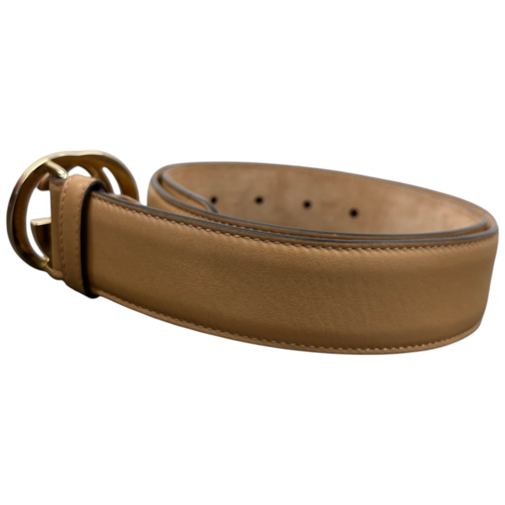 Women's Interlocking G Belt Nude Size 80CM / UK 8