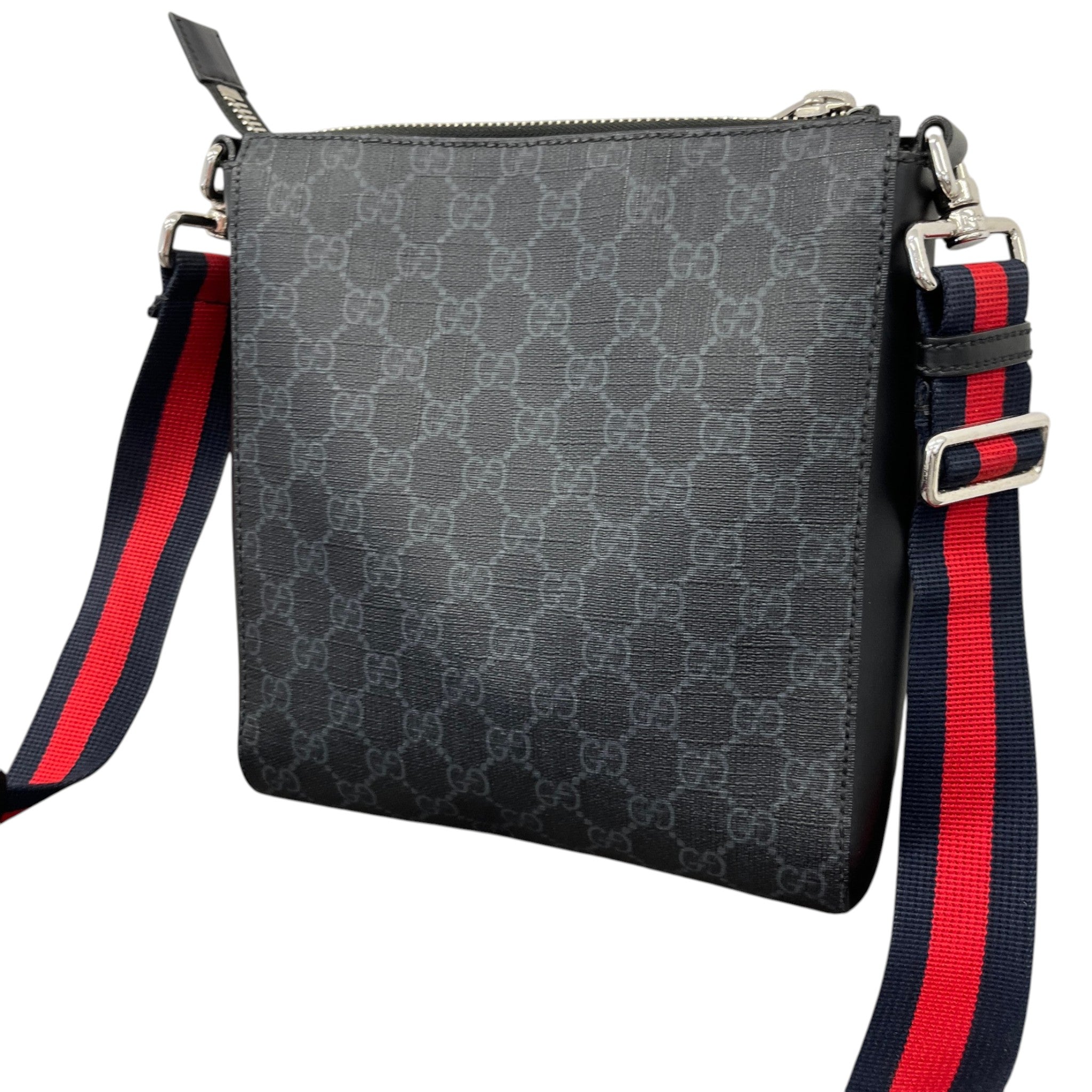 Men's Small Gg Supreme Messenger Bag Black