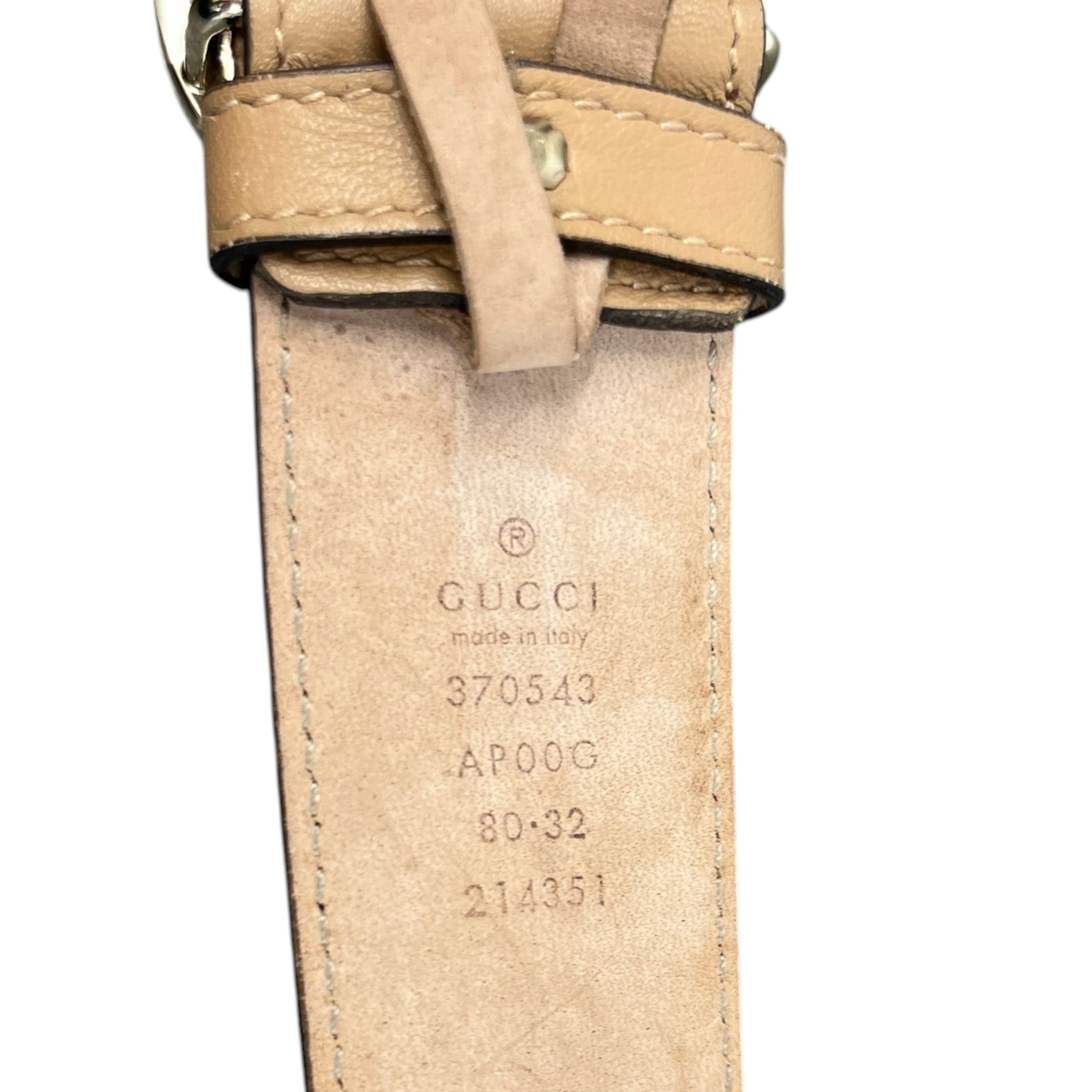 Women's Interlocking G Belt Nude Size 80CM / UK 8