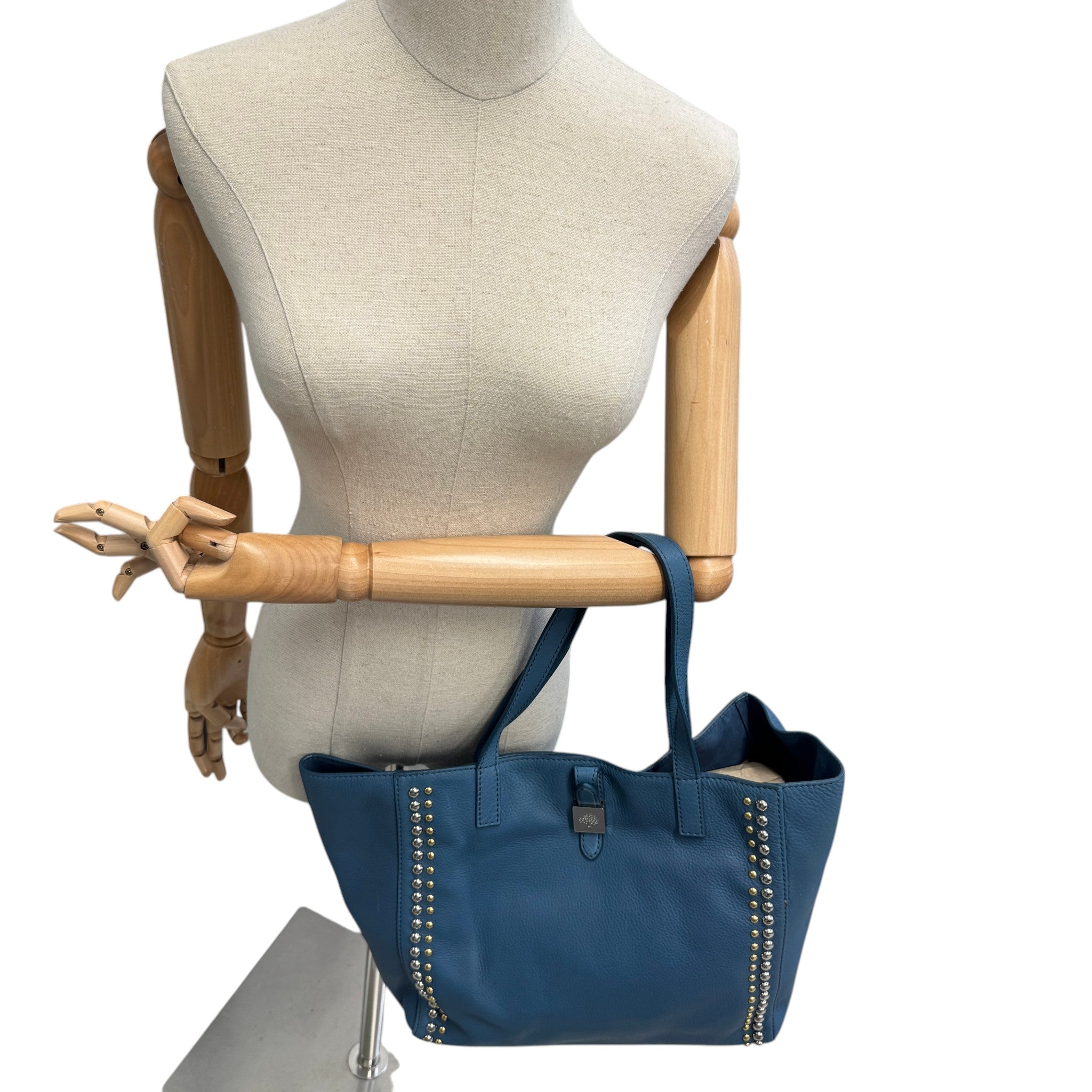 Women's Tessie Studded Tote Handbag Blue