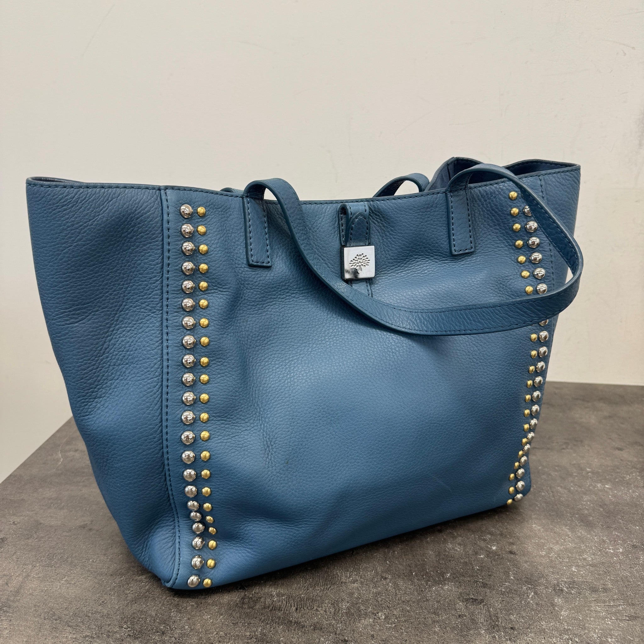 Women's Tessie Studded Tote Handbag Blue