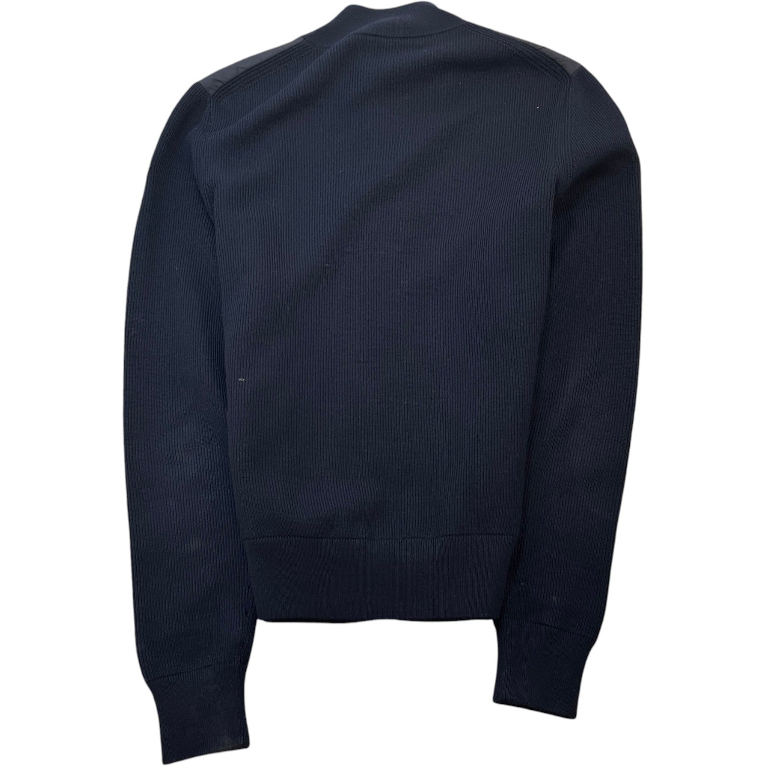 Men's Maglione Tricot Cardigan Jacket Black Size S