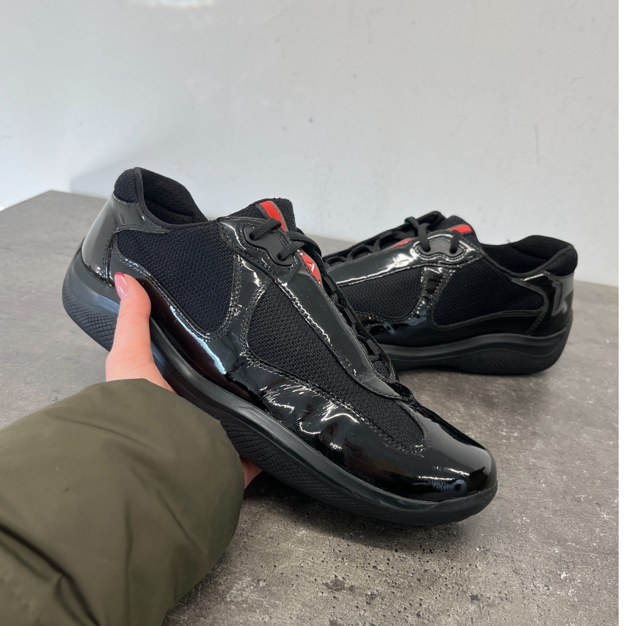 Men's America'S Cup Low Trainers Black Size EU 40.5 / UK 6.5