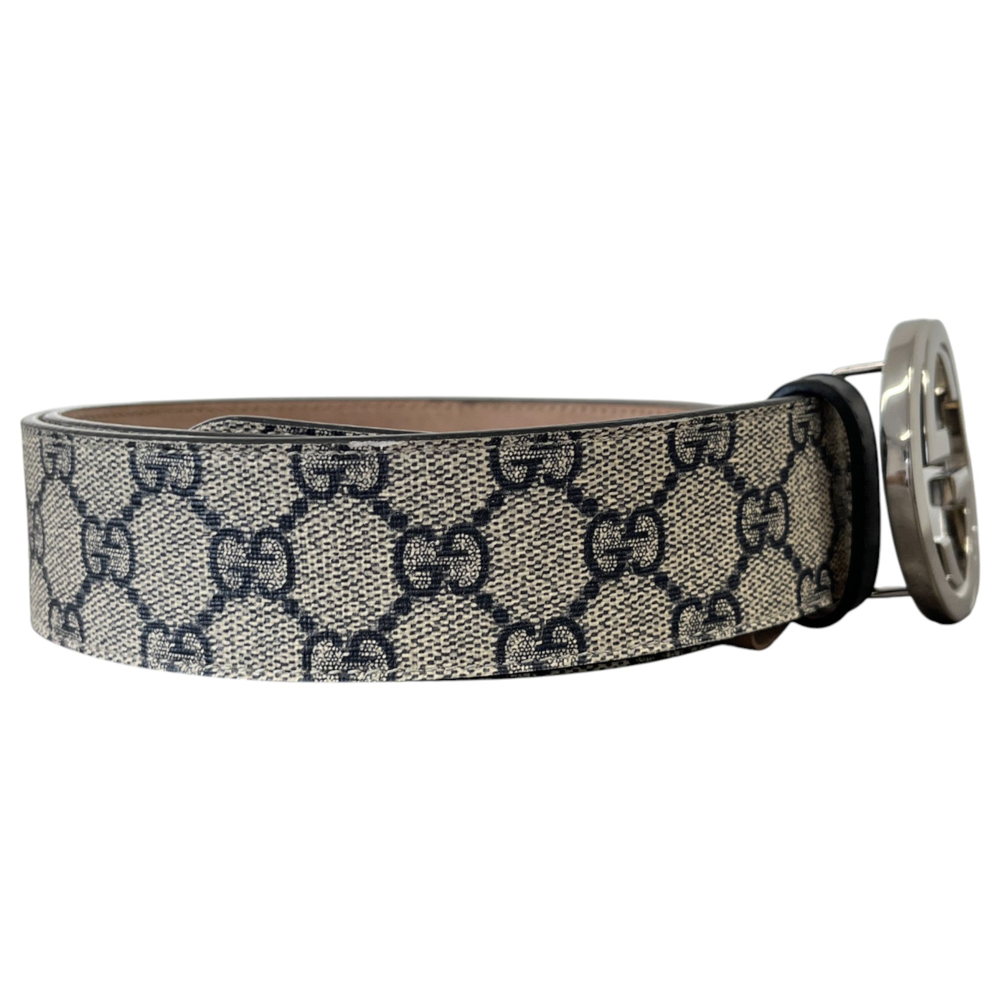 Men's Gg Supreme Belt Beige Size Waist 30"