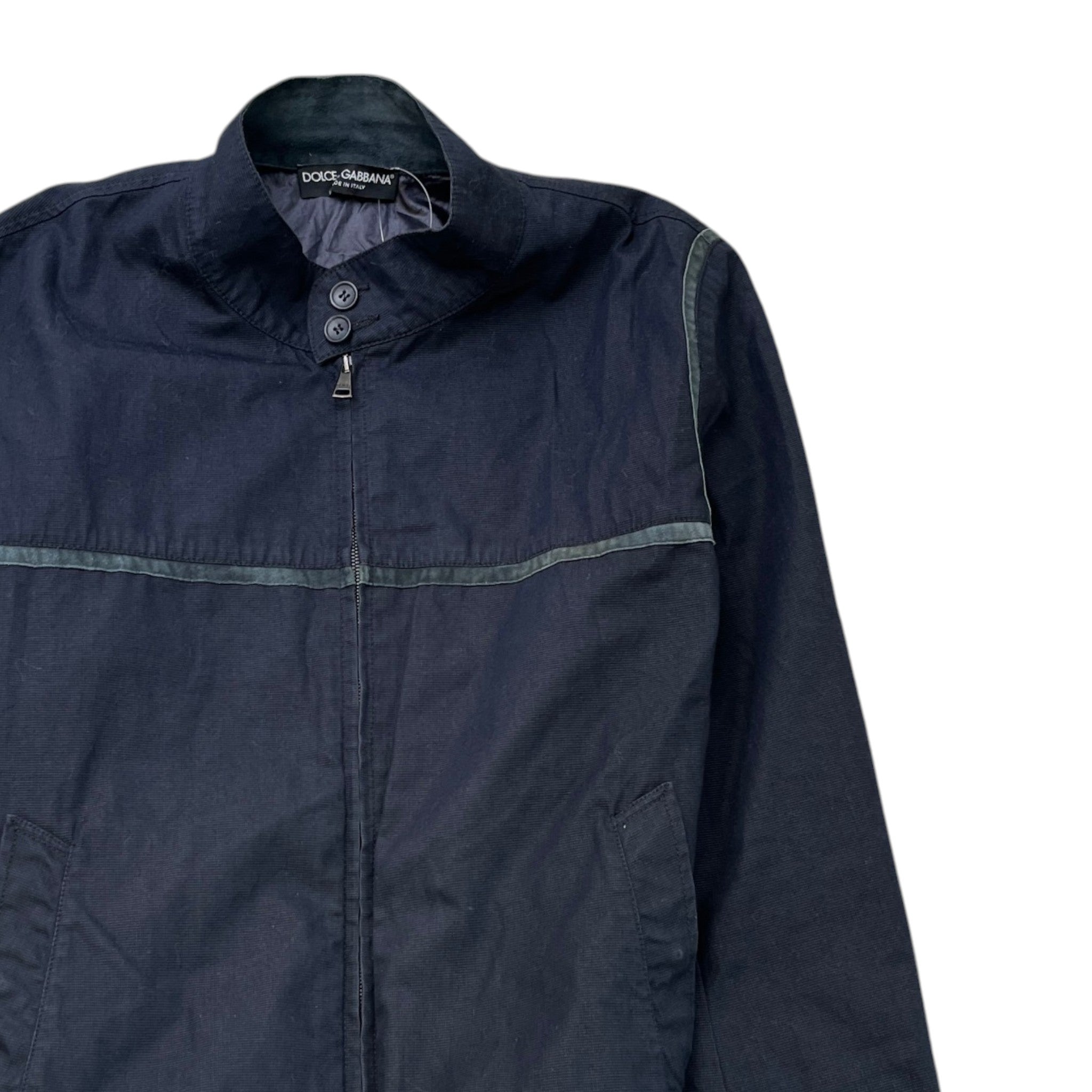 Men's Plaque Logo Jacket Navy Size IT 56 / XXXL