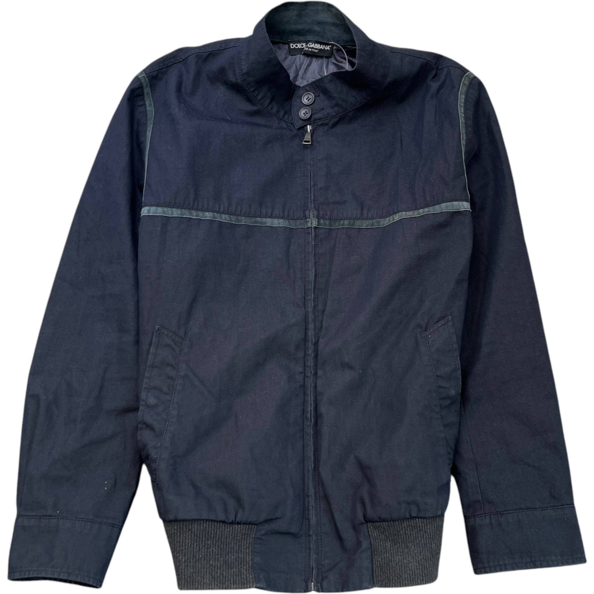 Men's Plaque Logo Jacket Navy Size IT 56 / XXXL