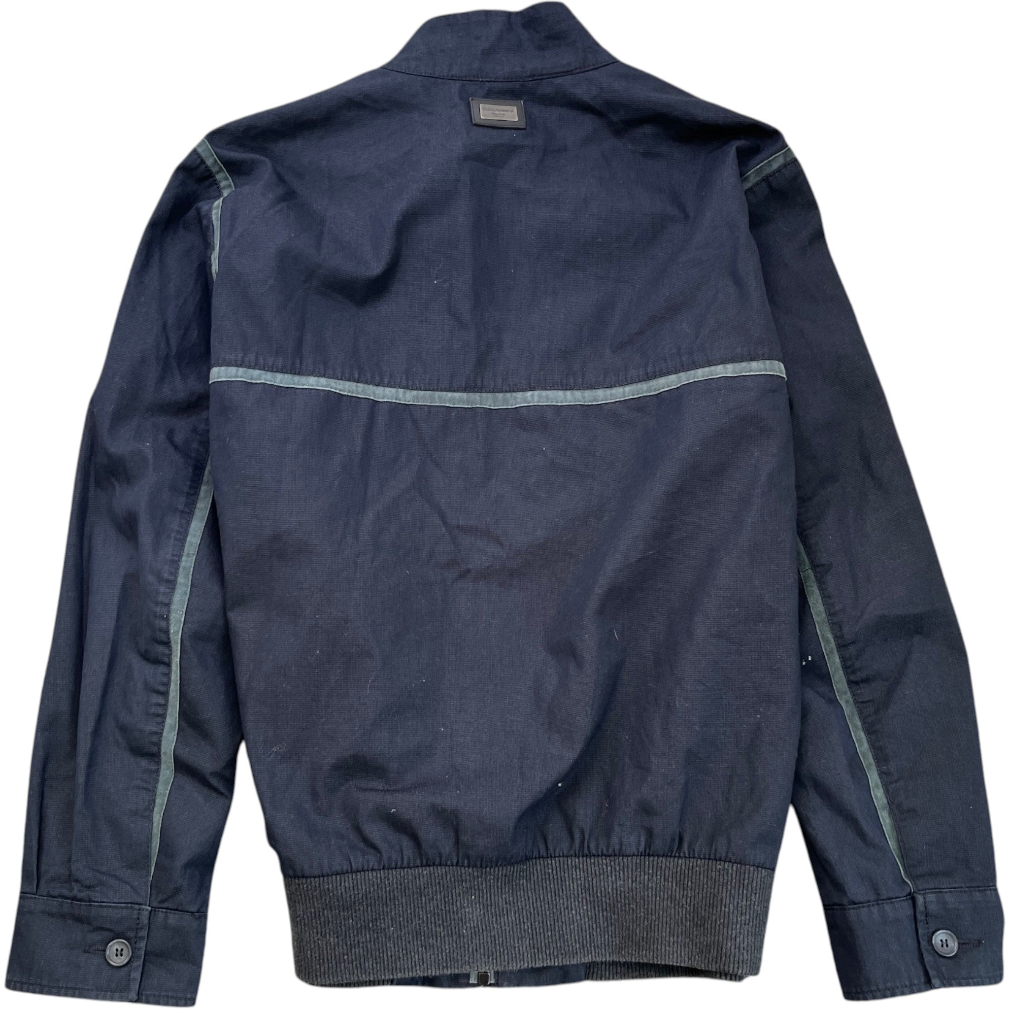 Men's Plaque Logo Jacket Navy Size IT 56 / XXXL