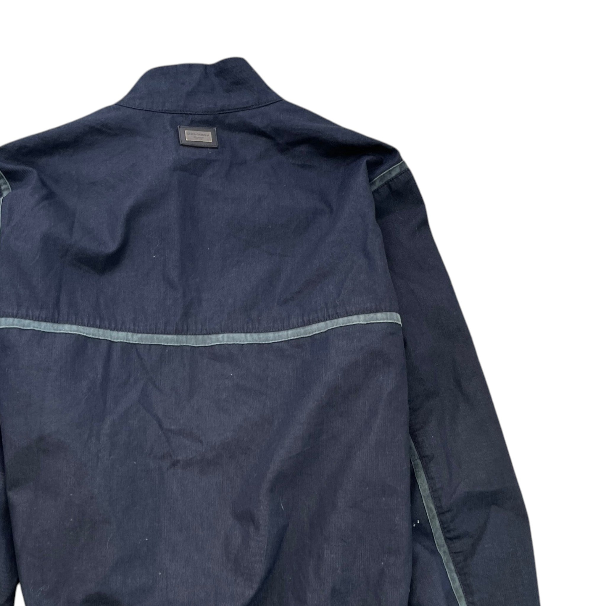 Men's Plaque Logo Jacket Navy Size IT 56 / XXXL