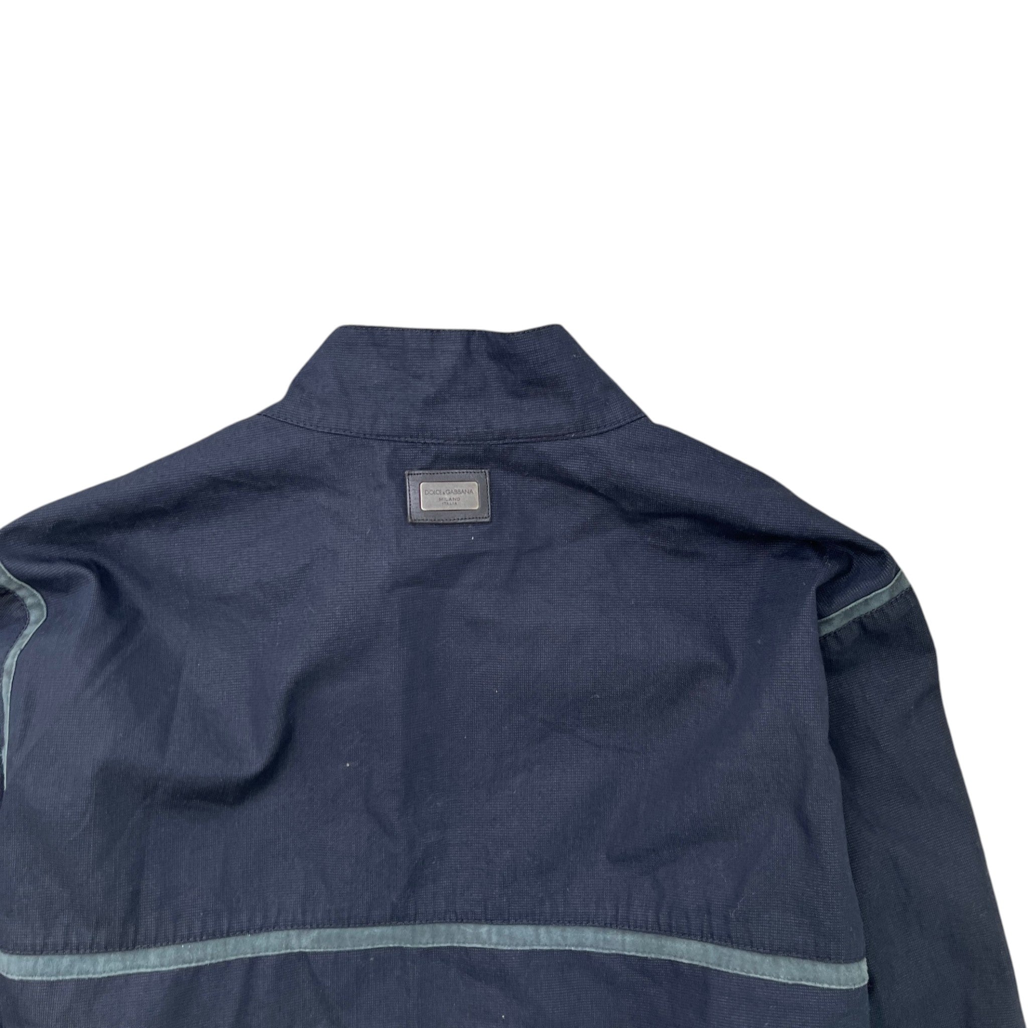Men's Plaque Logo Jacket Navy Size IT 56 / XXXL