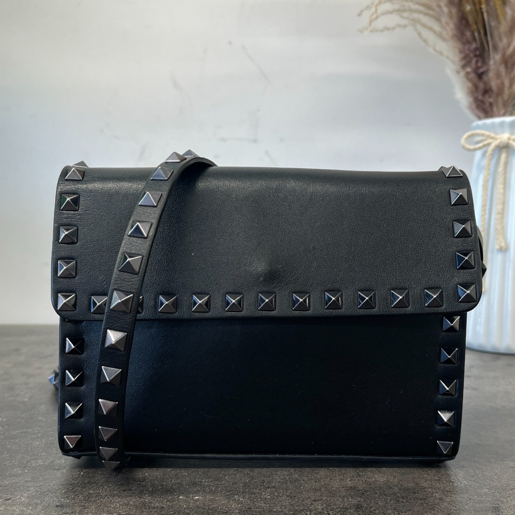 Women's Rockstud Bag Black