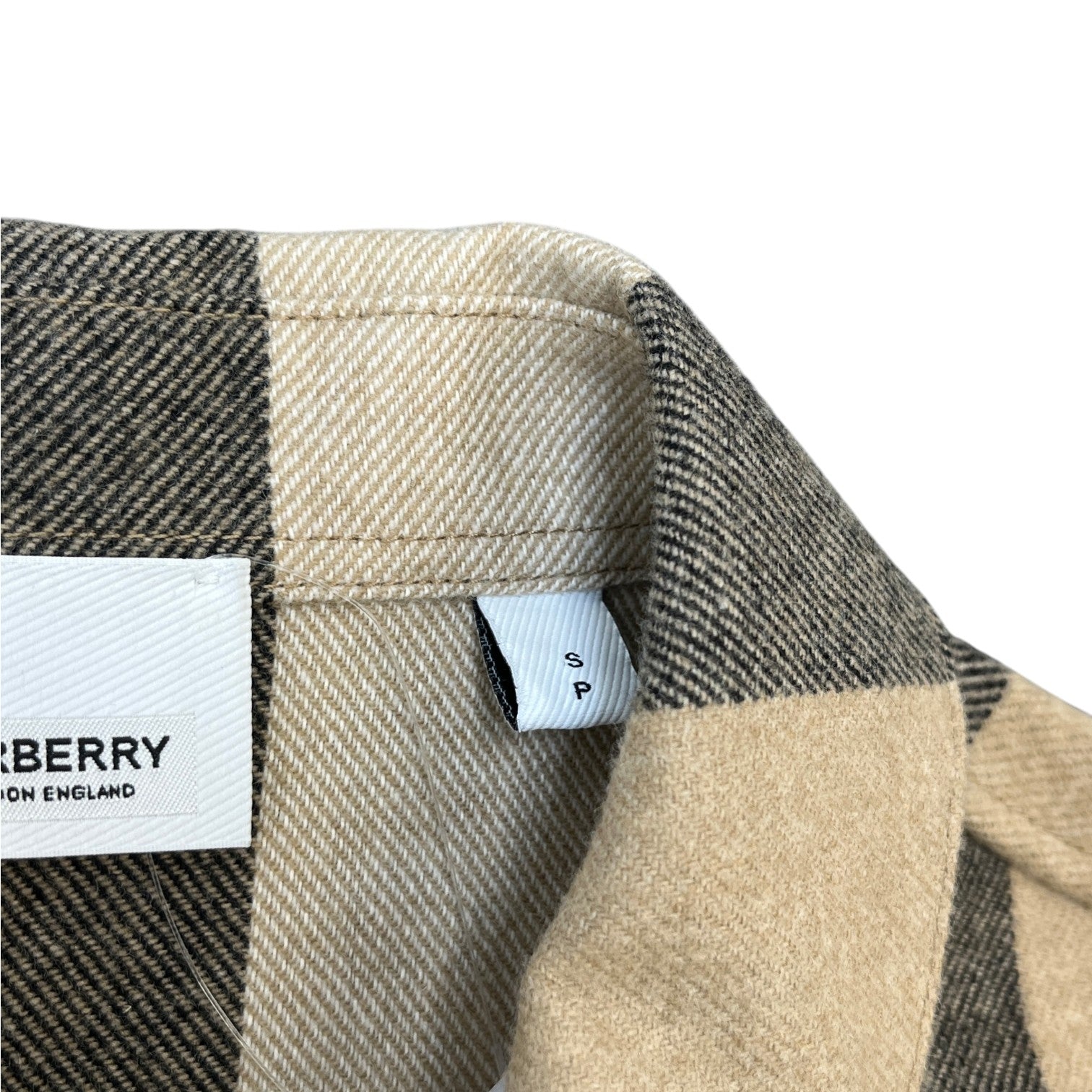 Men's Nova Check OverShirt Beige Size S