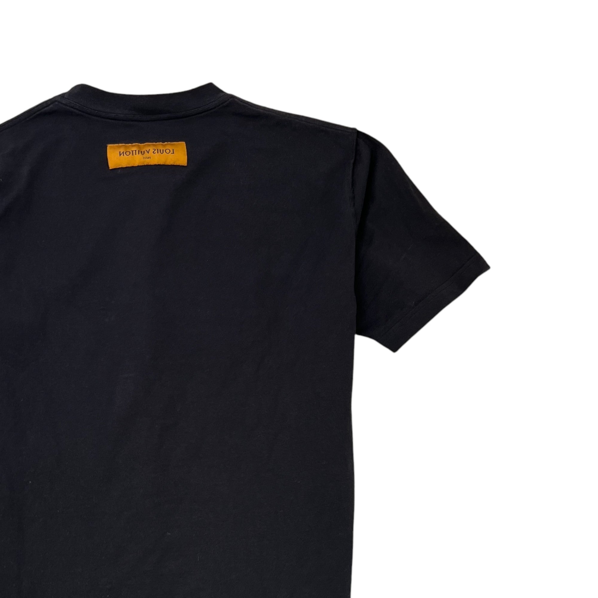 Men's Lv Stitch T-Shirt Black Size L