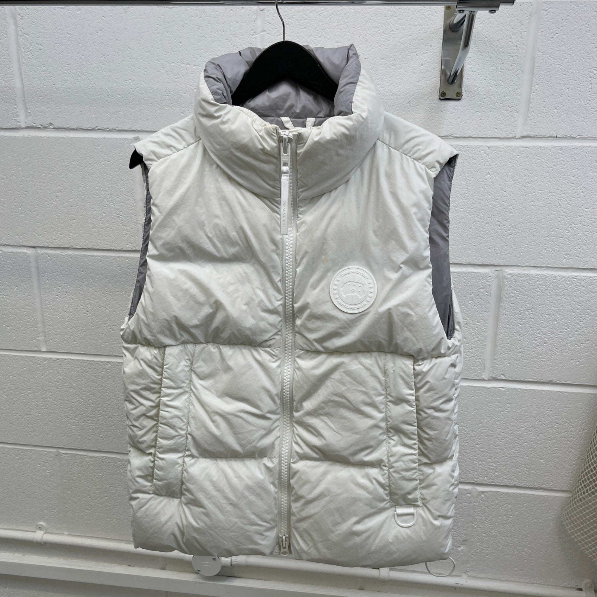 Men's Lawrence Puffer Gilet White Size S