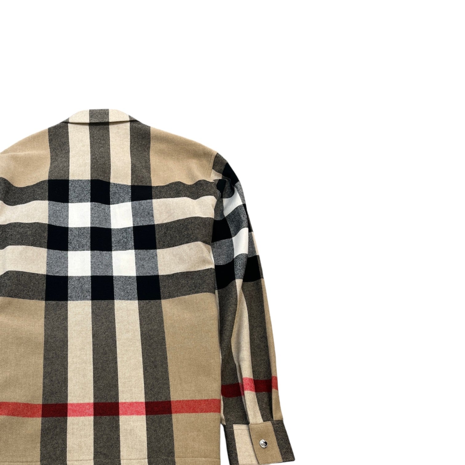 Men's Nova Check OverShirt Beige Size S