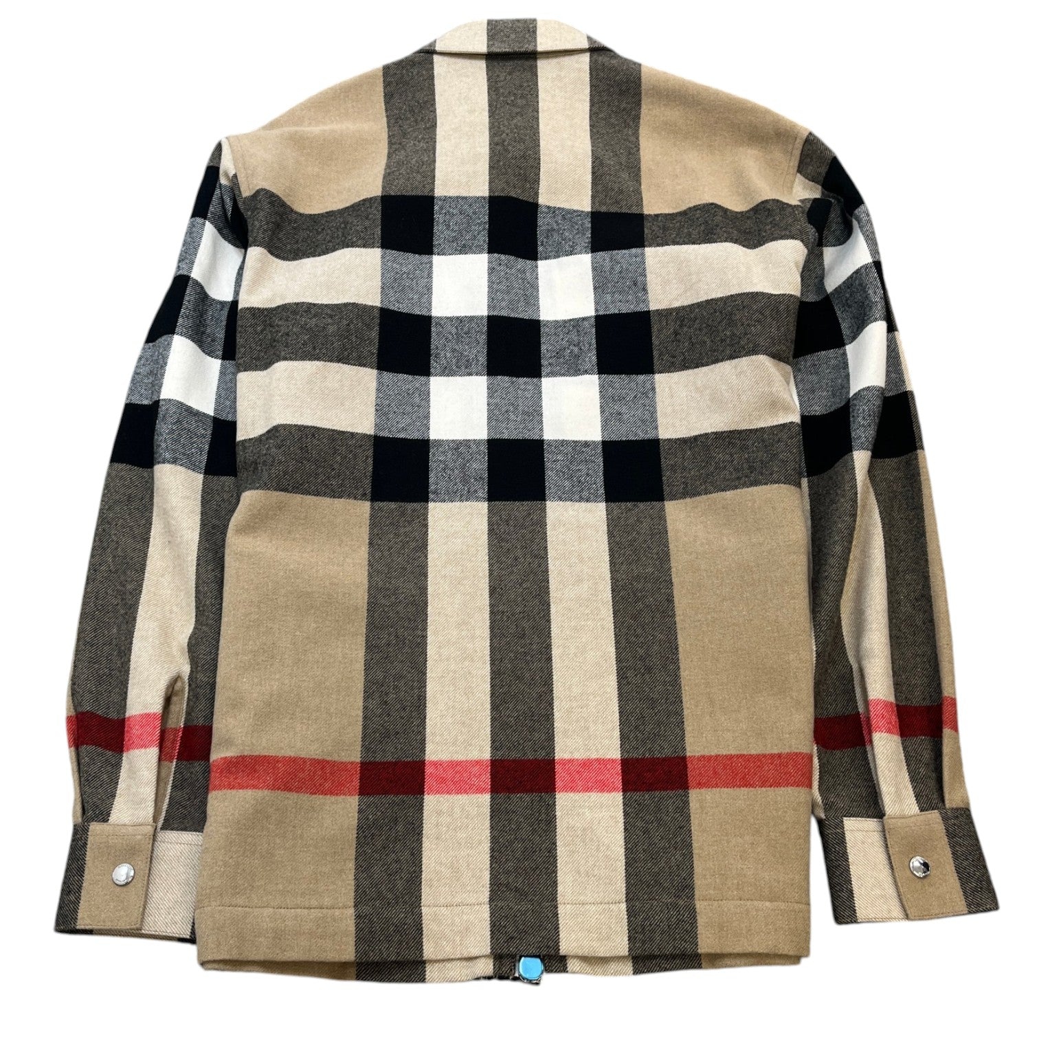 Men's Nova Check OverShirt Beige Size S