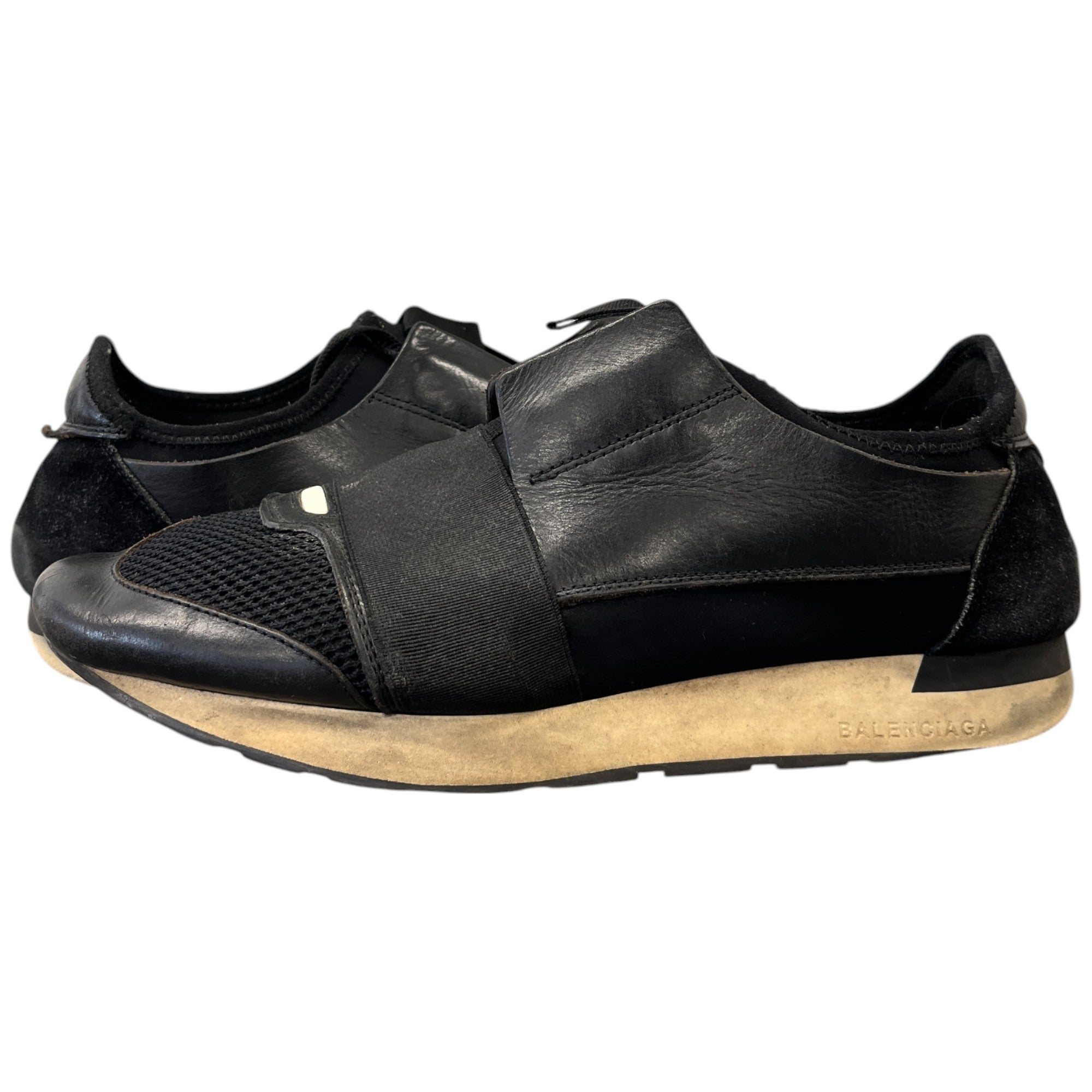 Men's Race Runner Low Trainers Black Size EU 41 / UK 7