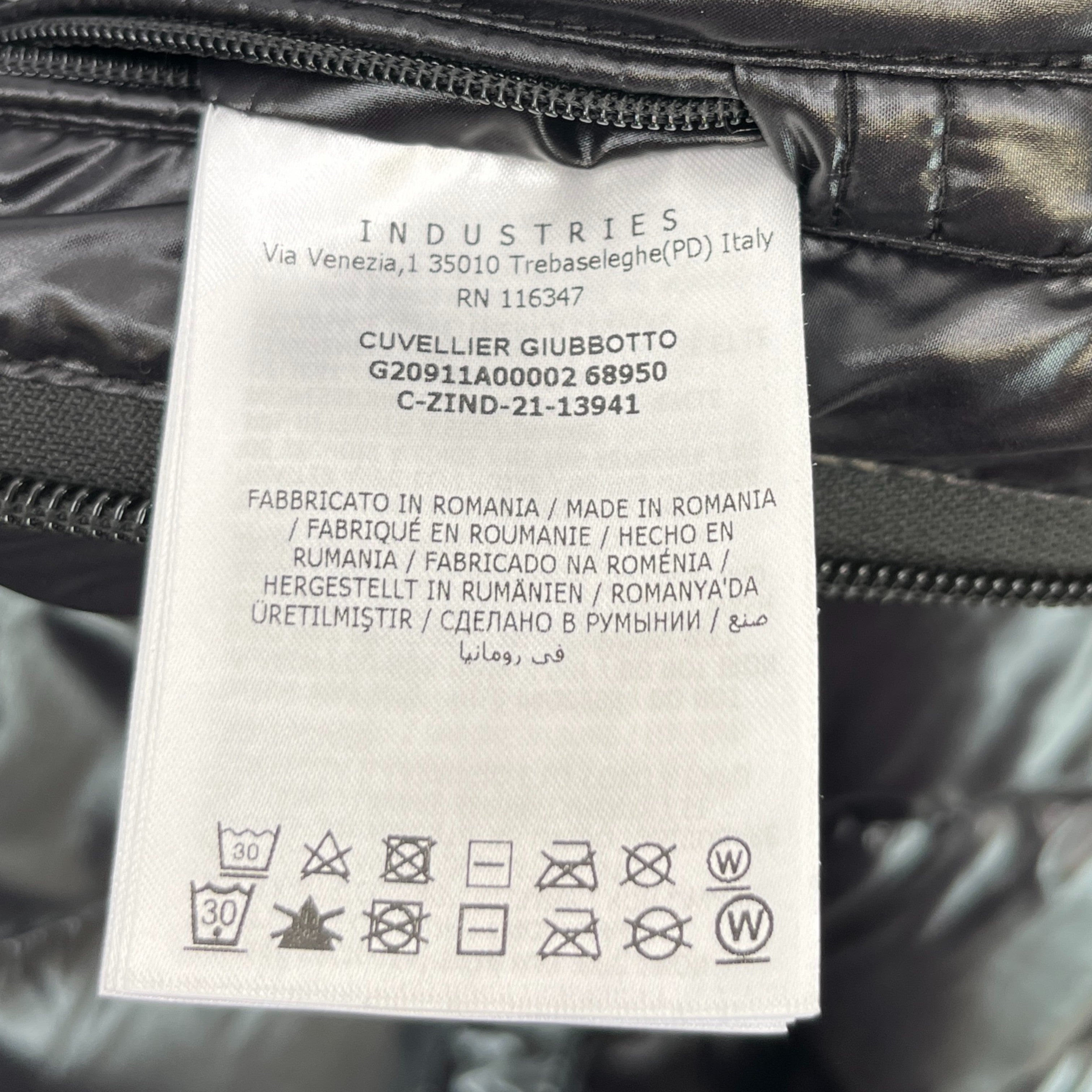 Men's Cuvellier Down Jacket Black Size 2 / M