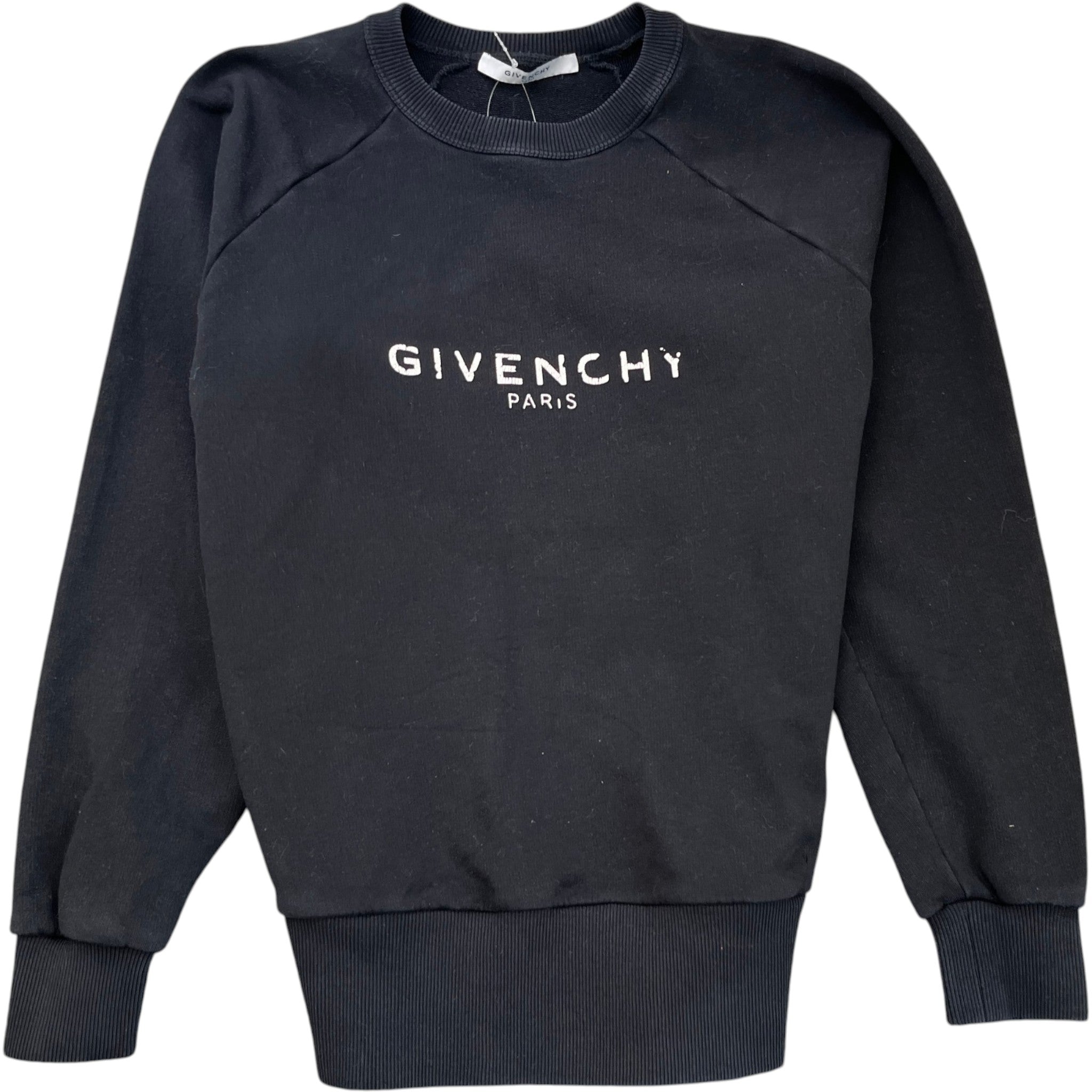Men's Logo Print Sweatshirt Black Size S