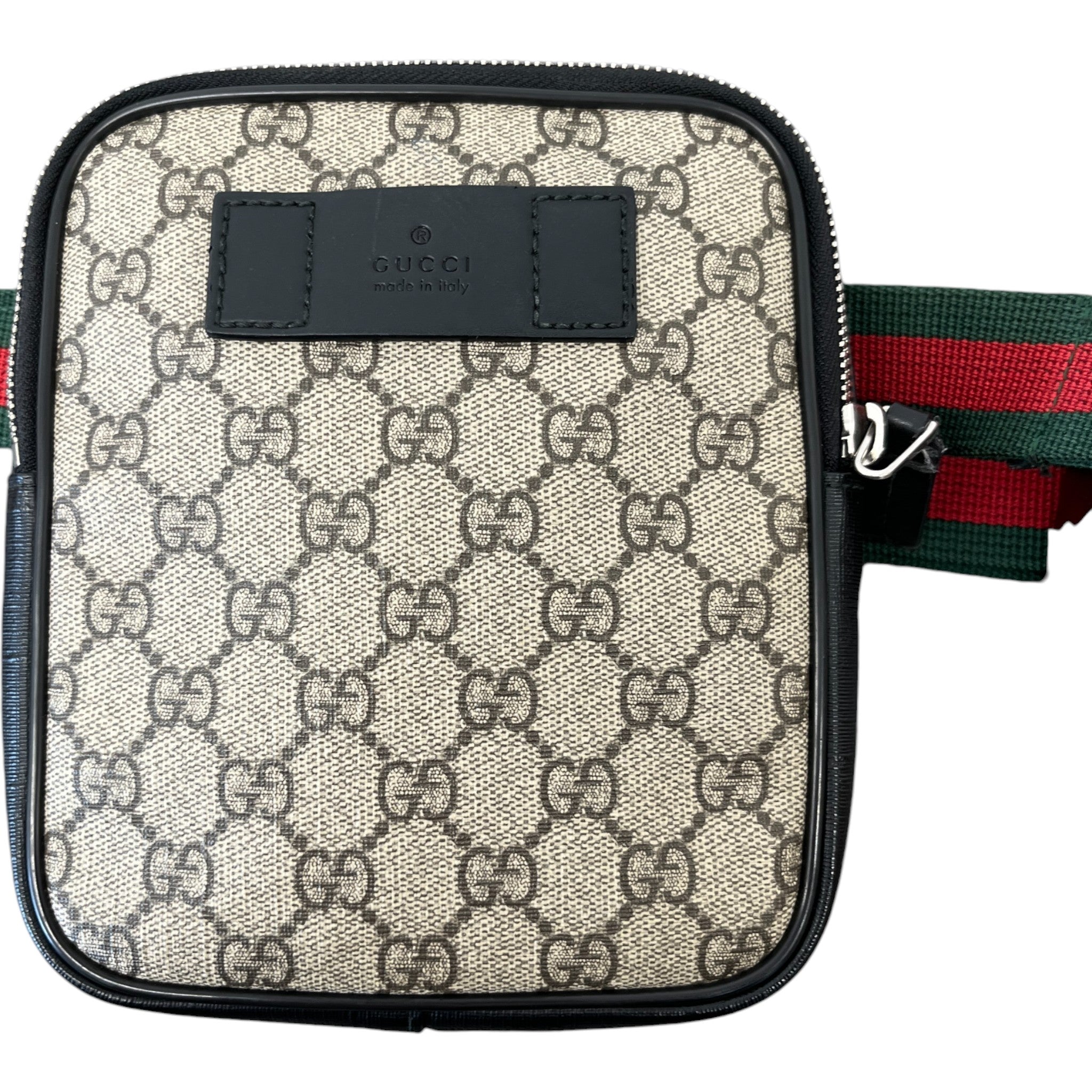 Men's Gg Supreme Web Belt Bag Beige