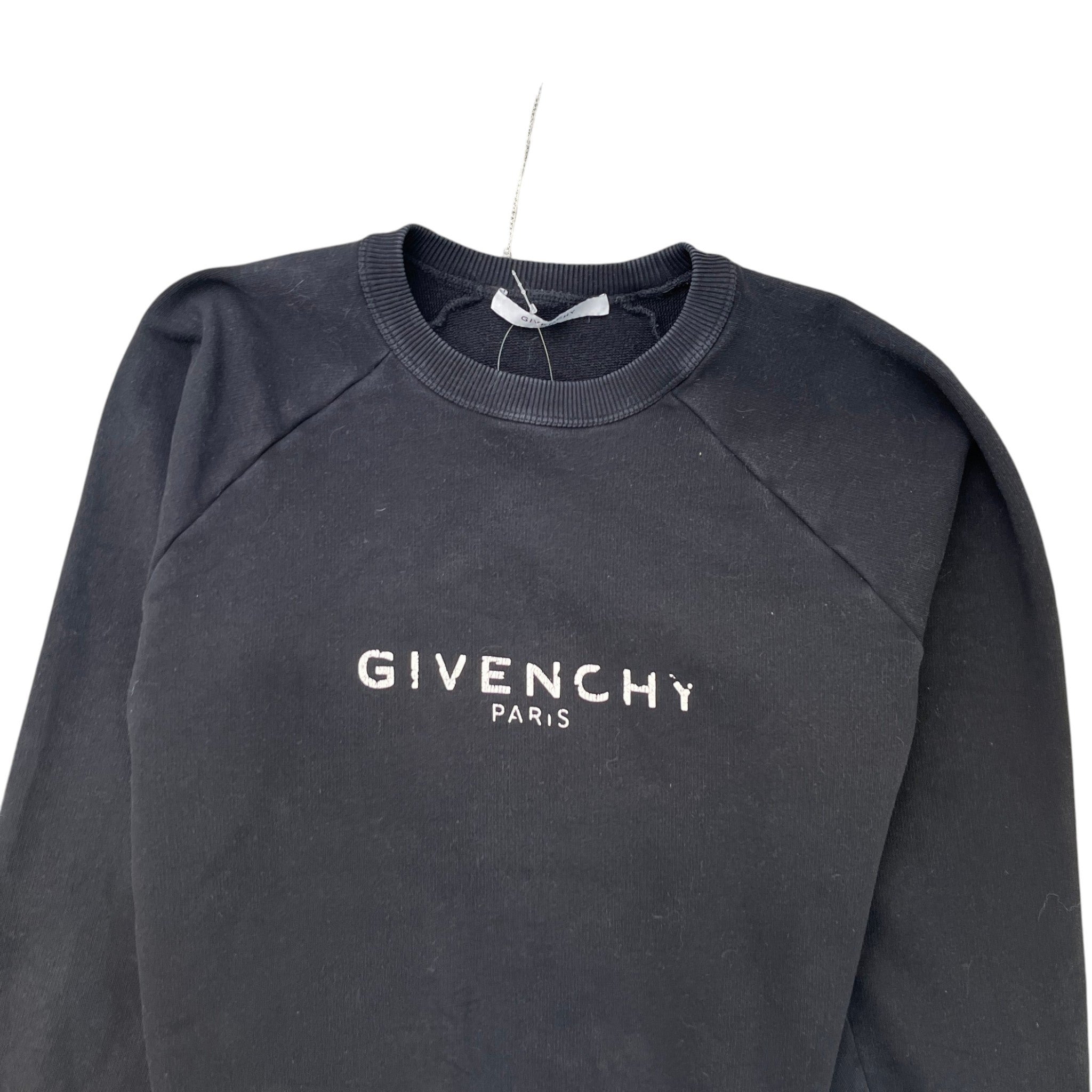 Men's Logo Print Sweatshirt Black Size S