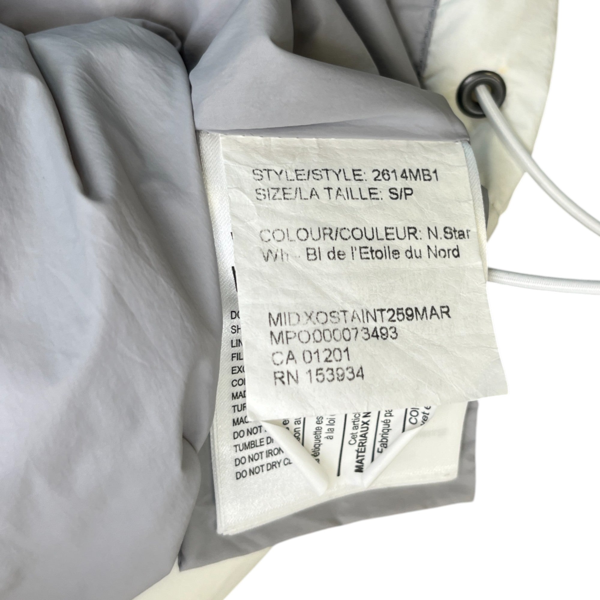 Men's Lawrence Puffer Gilet White Size S