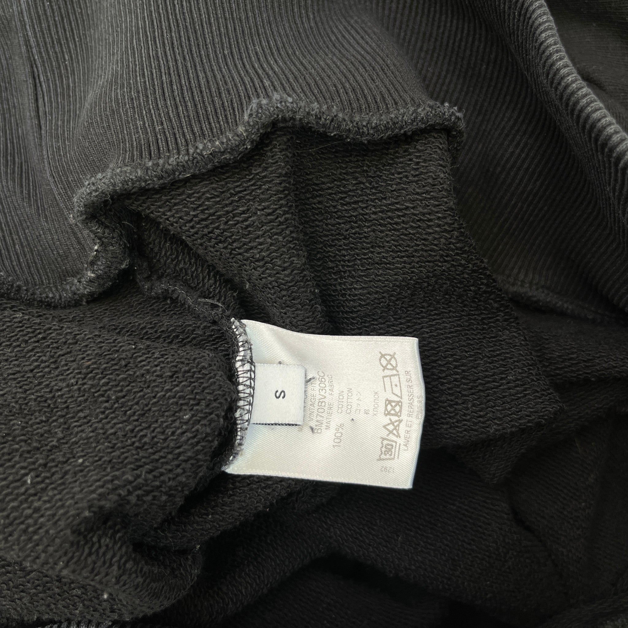 Men's Logo Print Sweatshirt Black Size S
