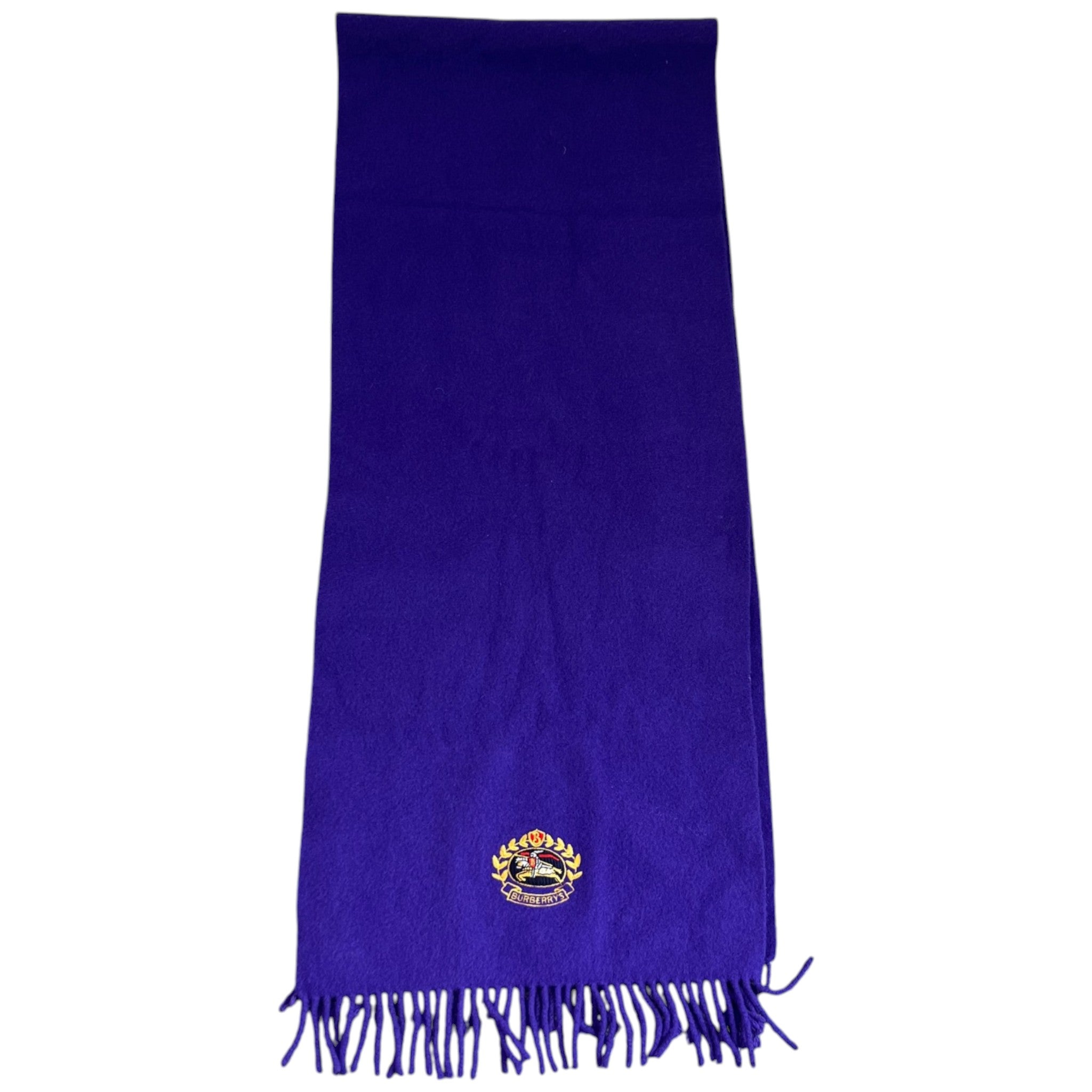 Women's Embroidered Logo Scarf Purple