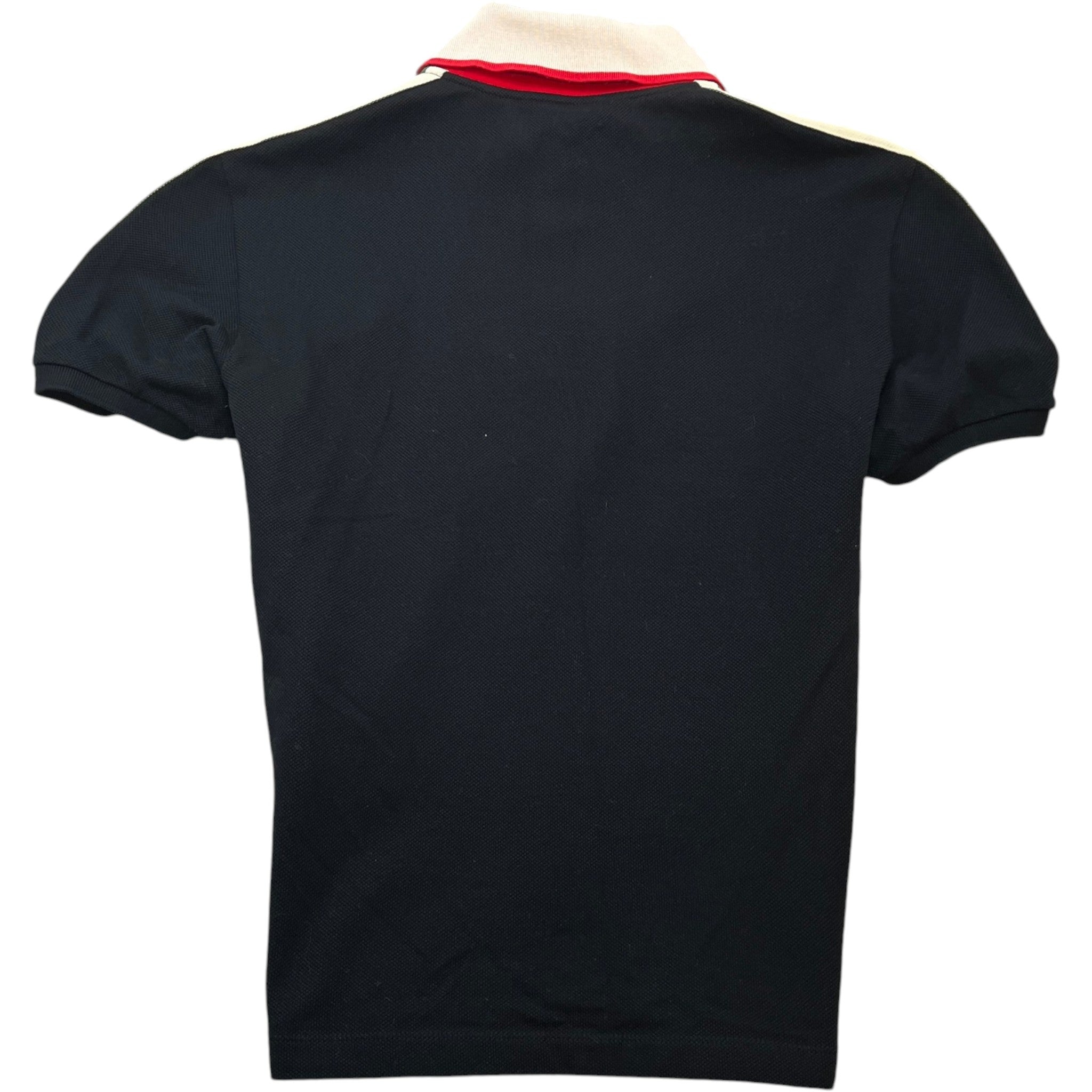 Men's Tape Logo Polo Shirt Black Size S