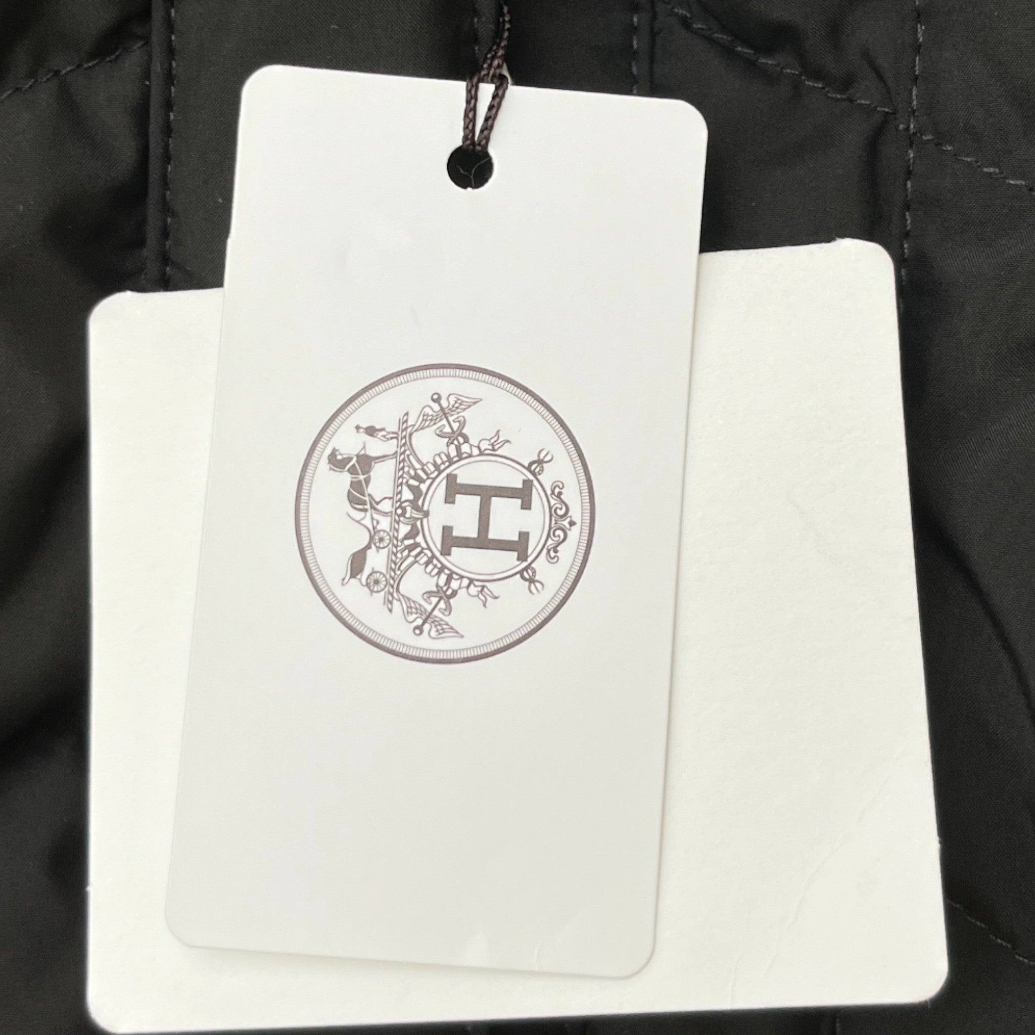 Women's Quilted Plaque Logo Jacket Black Size IT 38 / UK 6