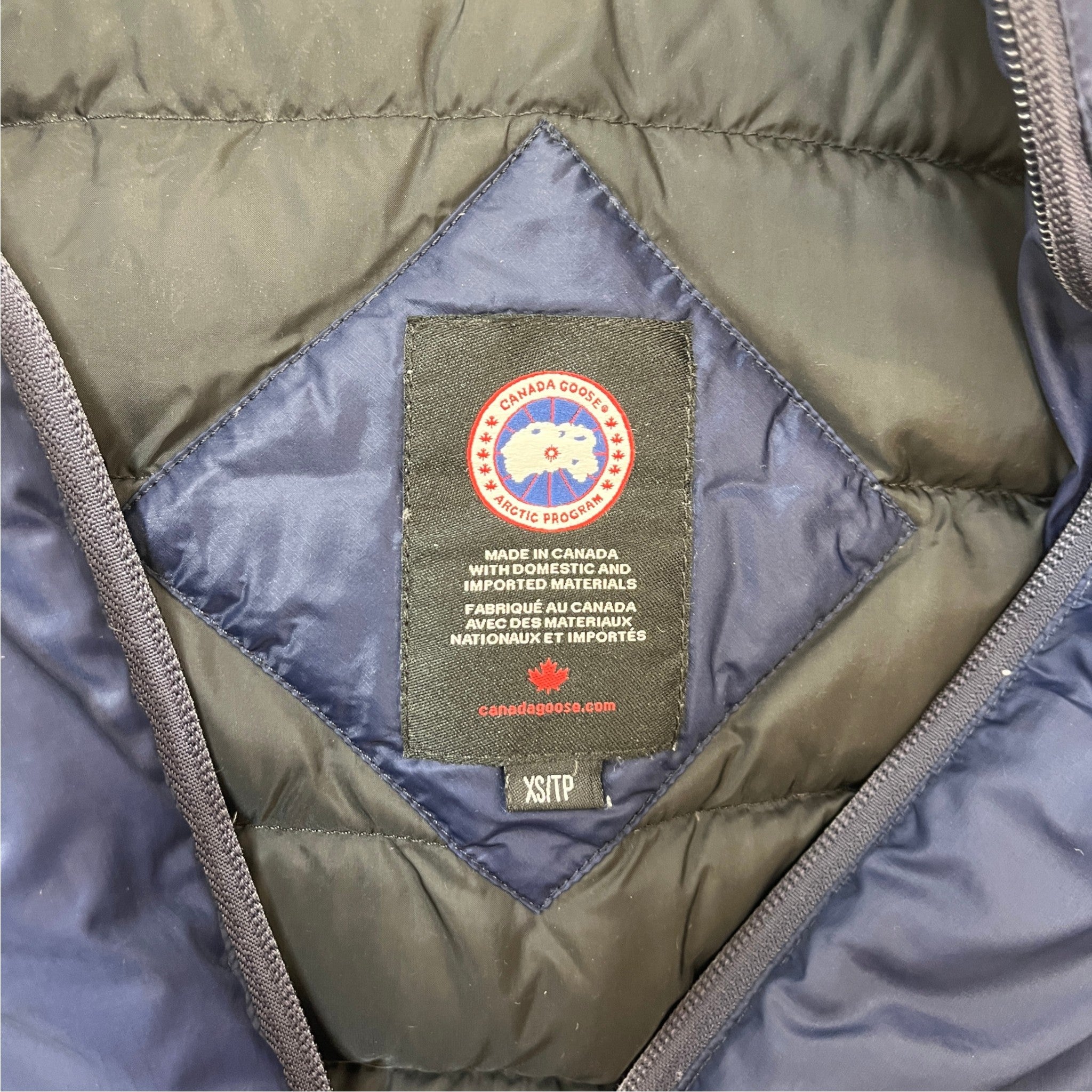 Women's Camp Hooded Down Jacket Navy Size XS