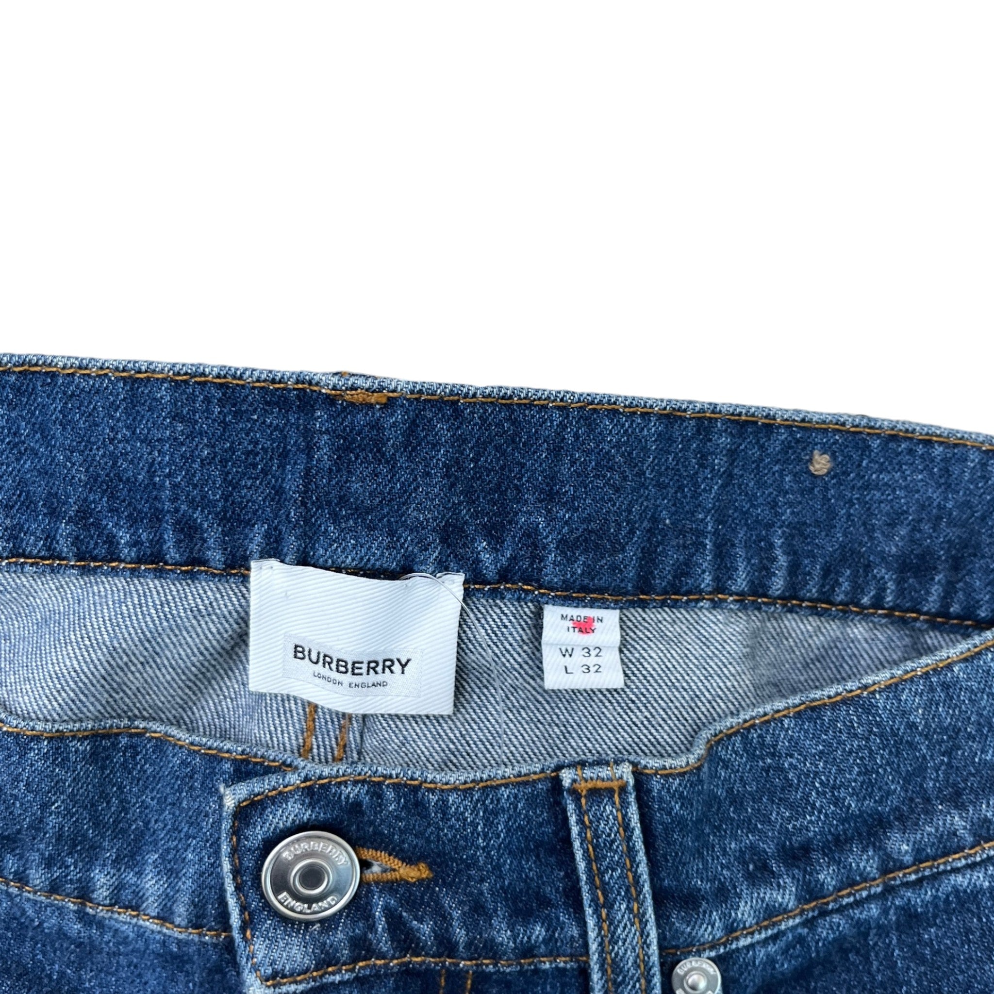 Men's Horseferry Print Jeans Blue Size Waist 32"