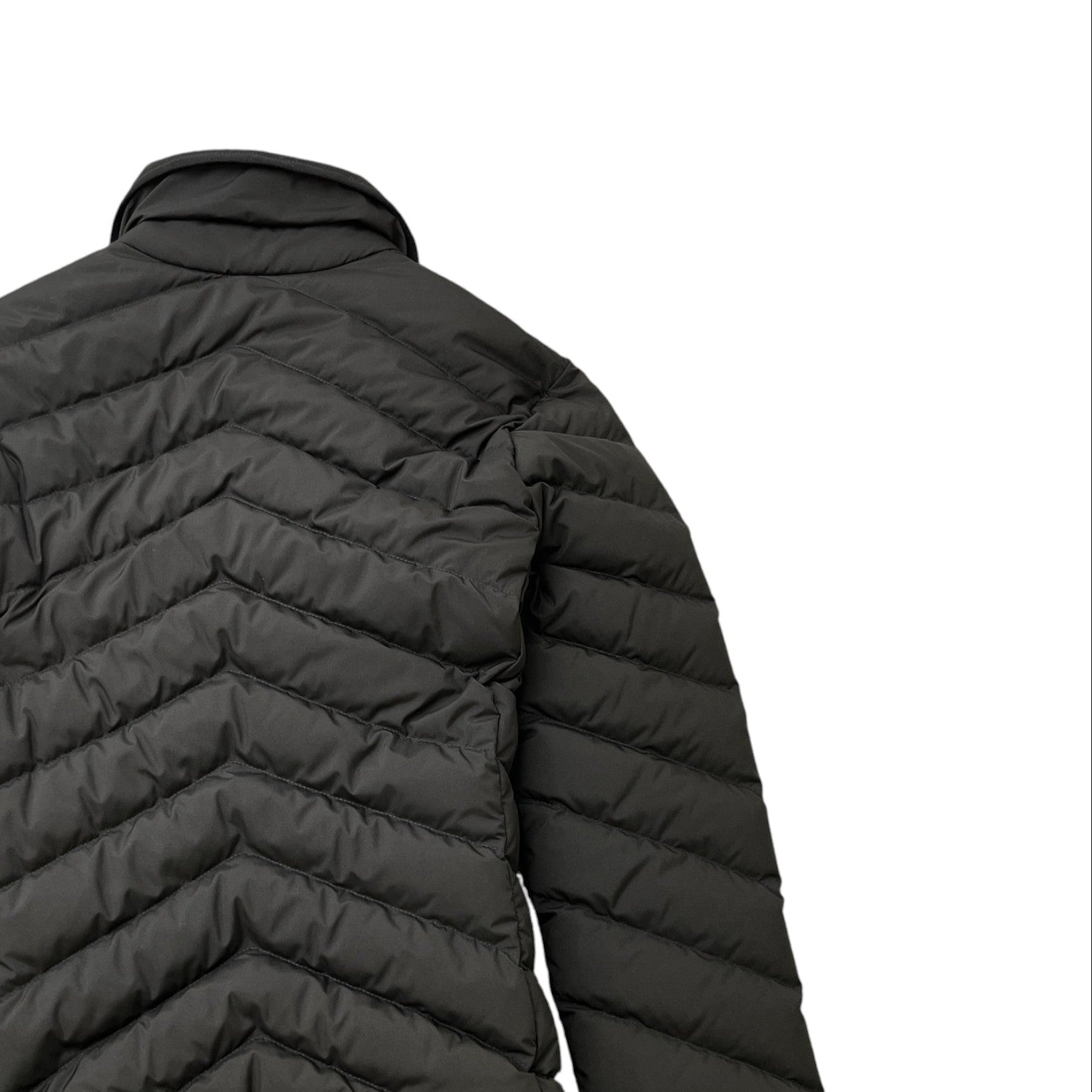 Women's Quilted Plaque Logo Jacket Black Size IT 38 / UK 6