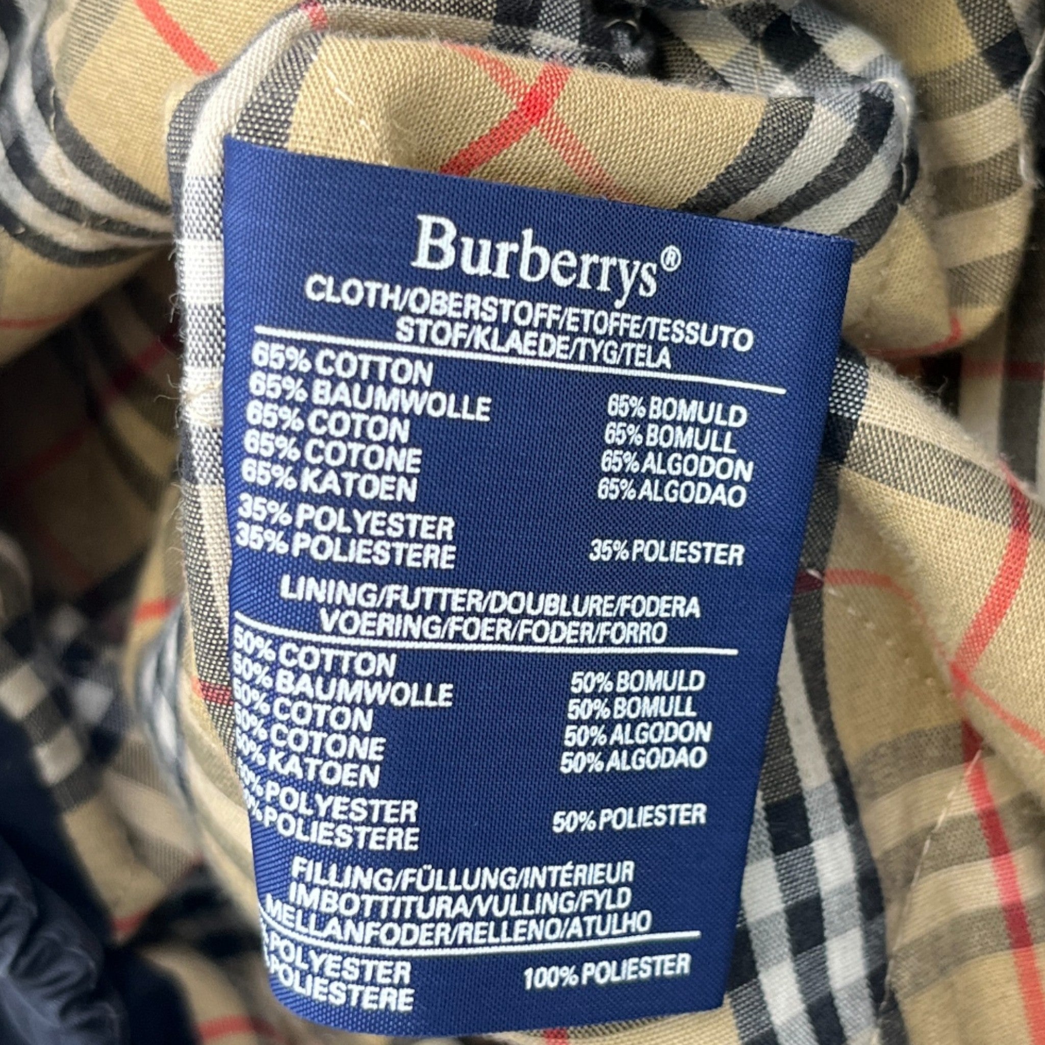 Men's Harrington Jacket Navy Size M