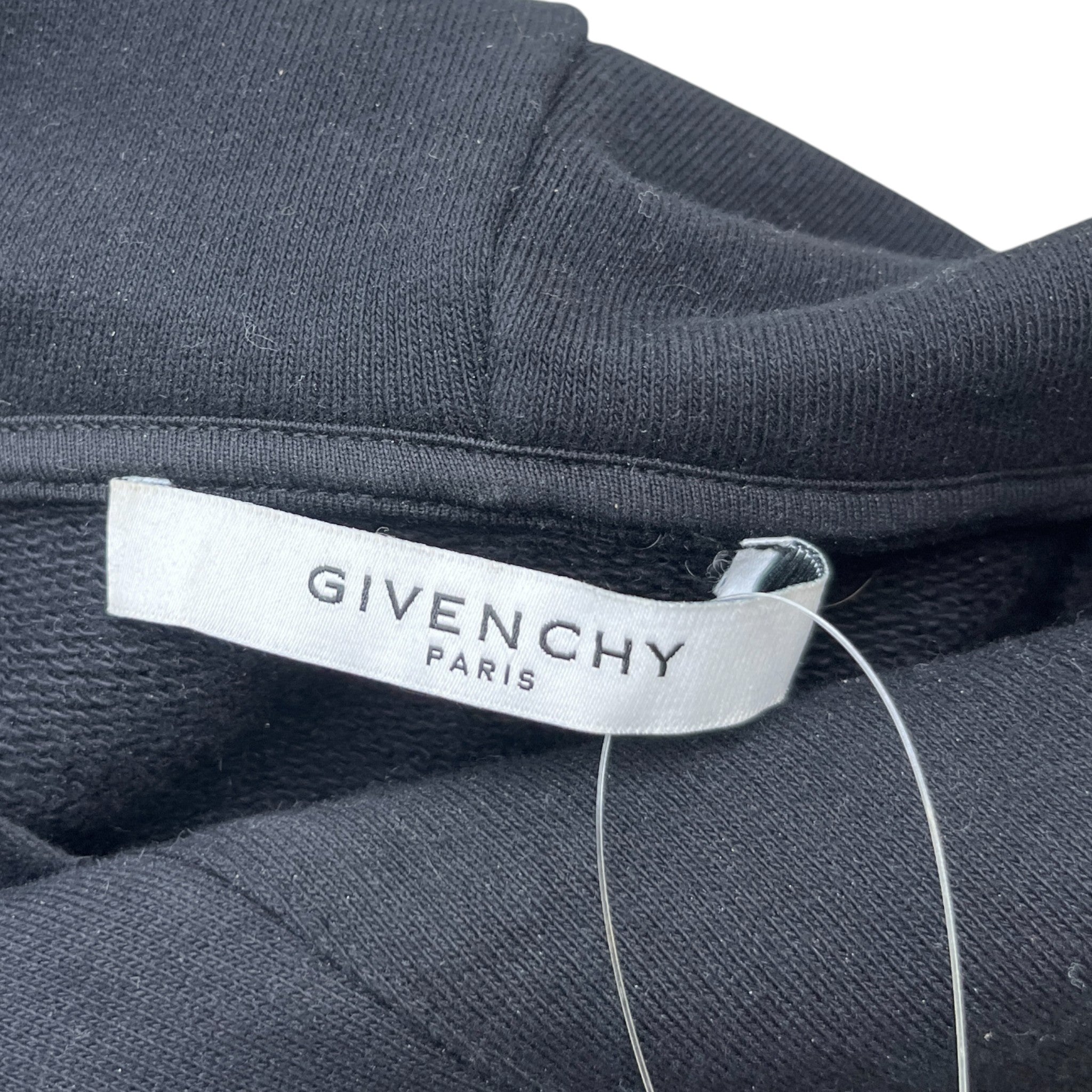 Men's Embroidered Logo Hoodie Black Size S