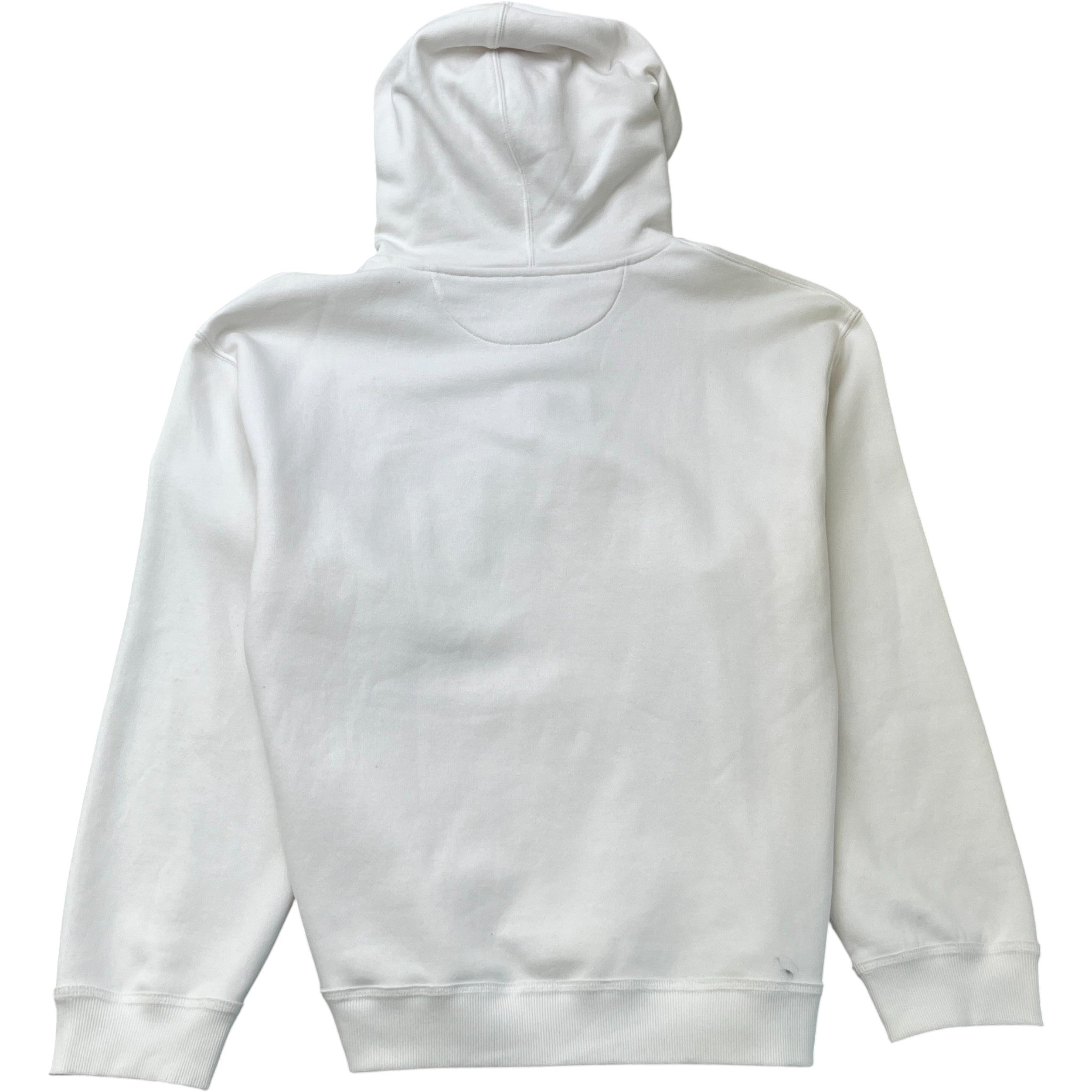 Men's Vltn Logo Print Hoodie White Size M