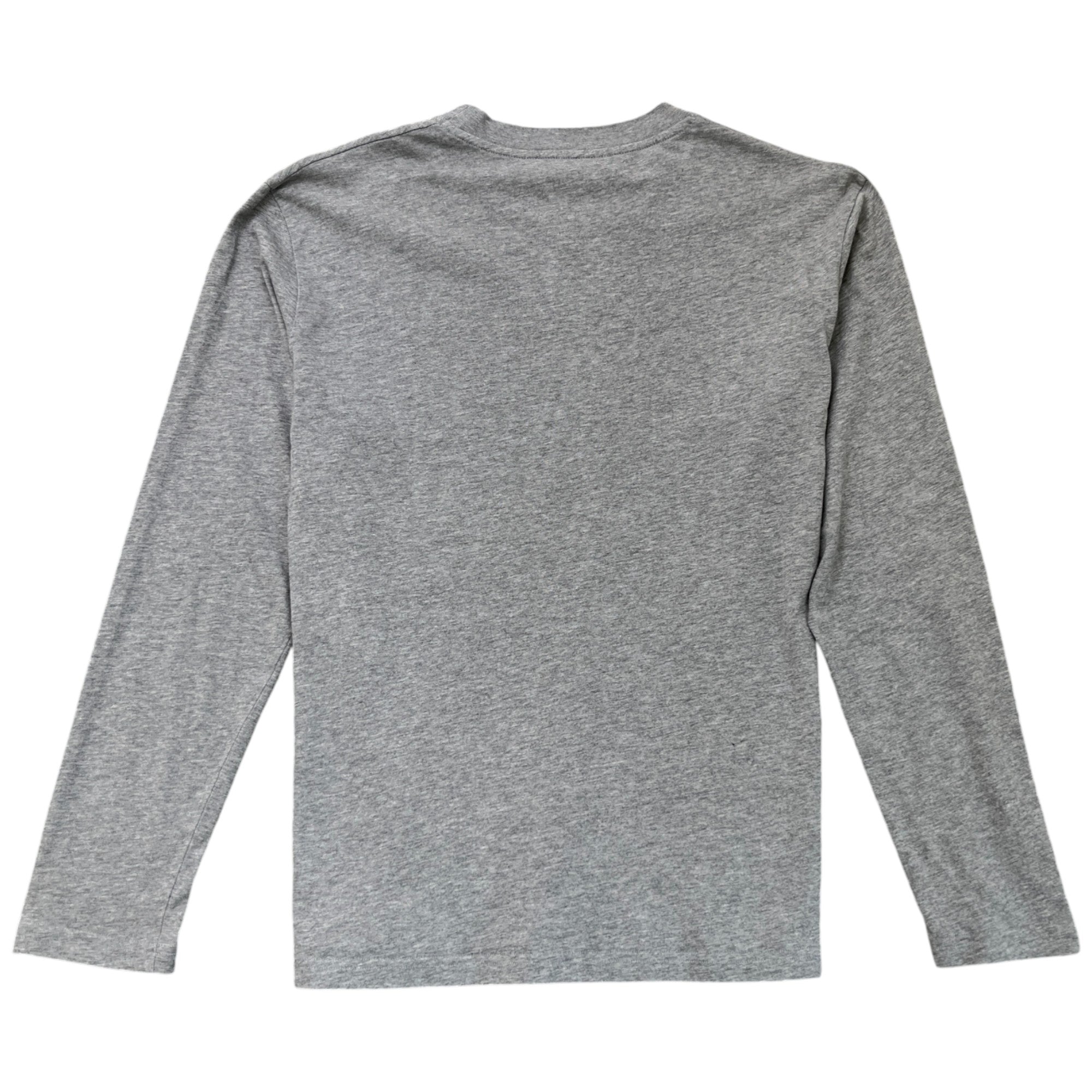 Men's Logo Print Long Sleeve T-Shirt Grey Size S